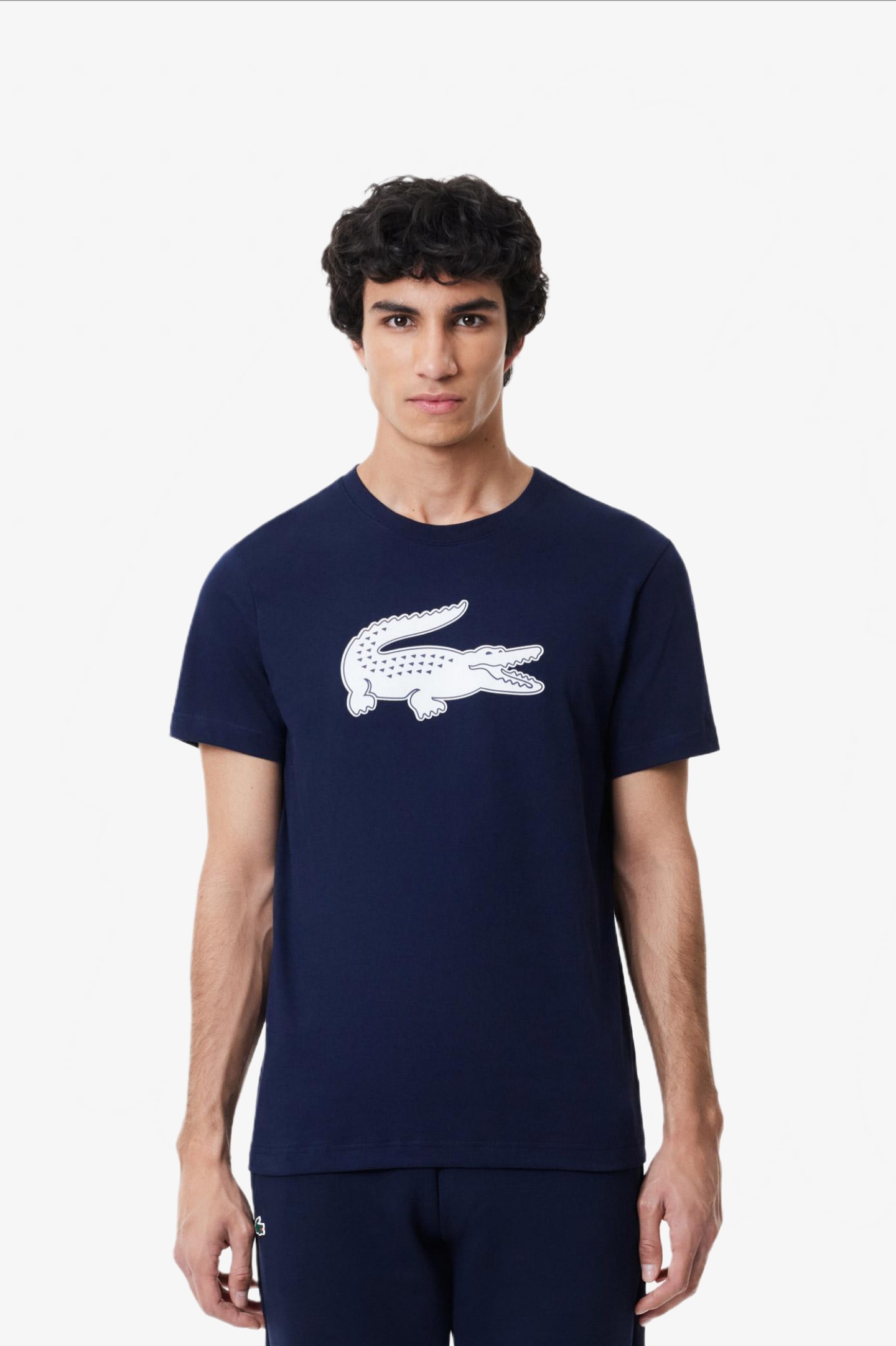 Мужская синяя футболка Синий S Lacoste TH2042525 Мужская синяя футболка Синий S Lacoste TH2042525