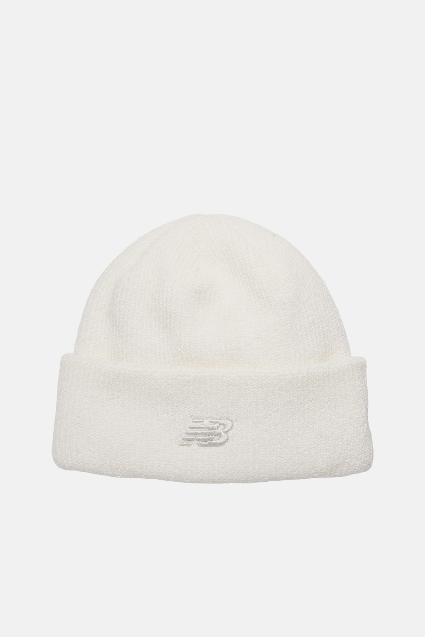 Белая шапка Cuff Knit Hat Белый ONESIZE New Balance LAH00543SST Белая шапка Cuff Knit Hat Белый ONESIZE New Balance LAH00543SST