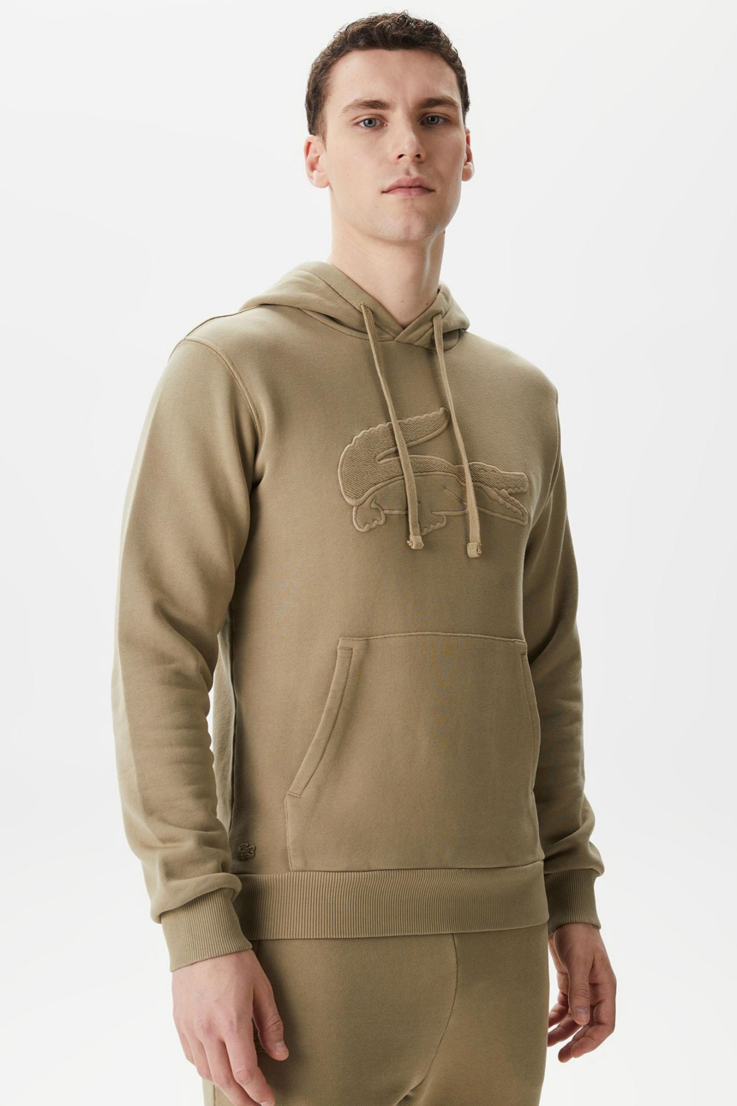 Мужская бежевая толстовка Бежевый S Lacoste SH0407CB8 Мужская бежевая толстовка Бежевый S Lacoste SH0407CB8