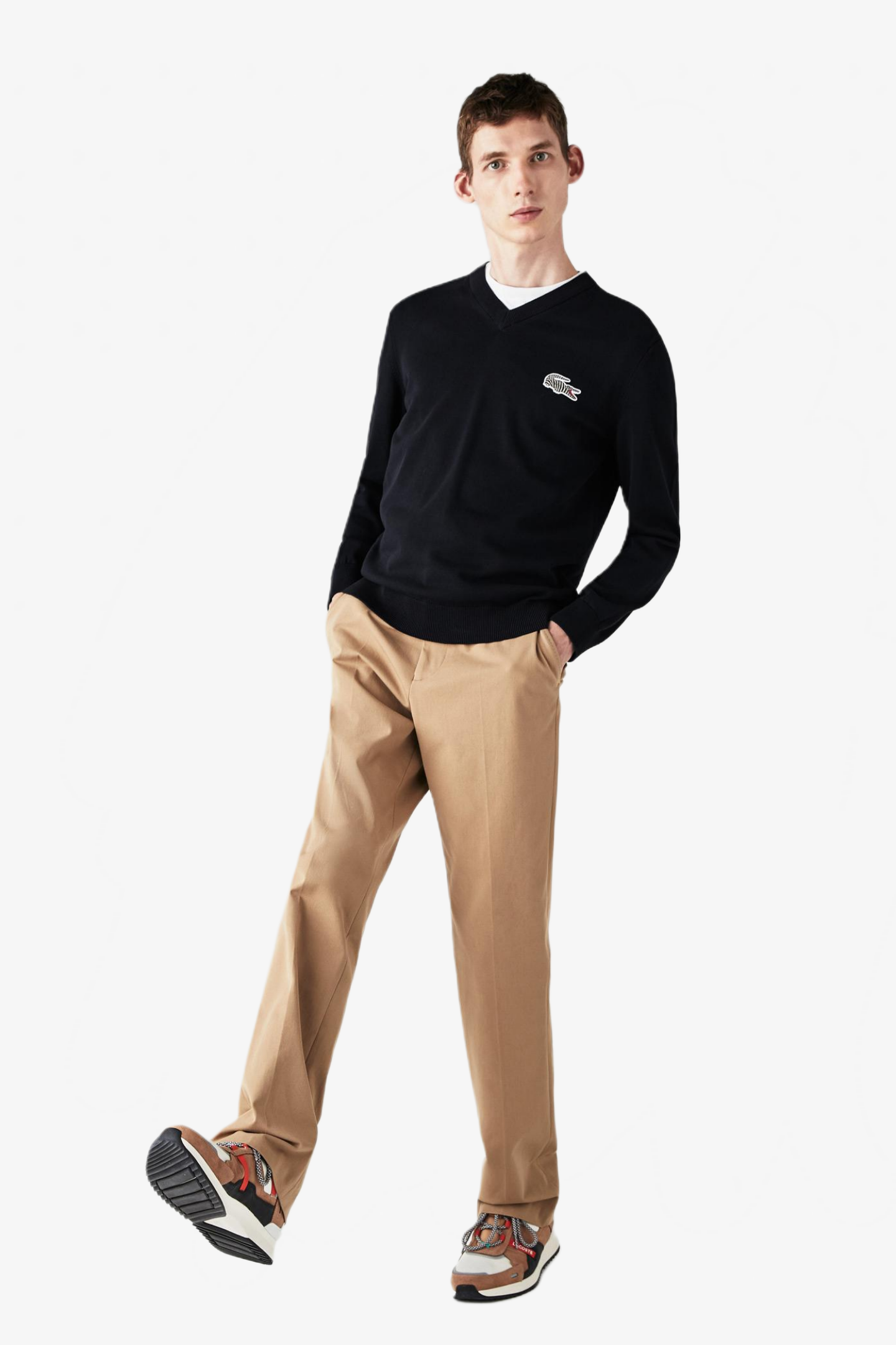 Мужской черный свитер Черный XS Lacoste AH64146GL Мужской черный свитер Черный XS Lacoste AH64146GL