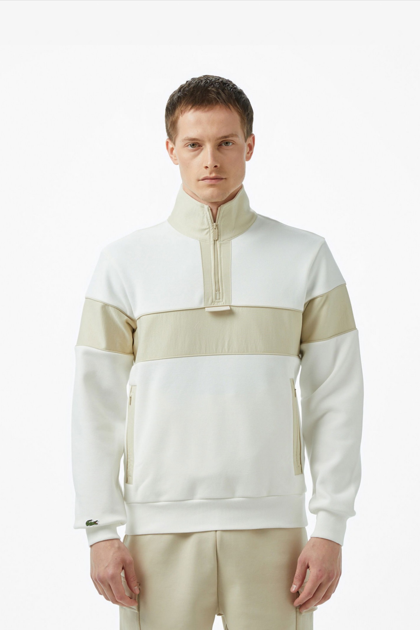 Мужская белая толстовка Белый L-XL Lacoste SH050570V Мужская белая толстовка Белый L-XL Lacoste SH050570V