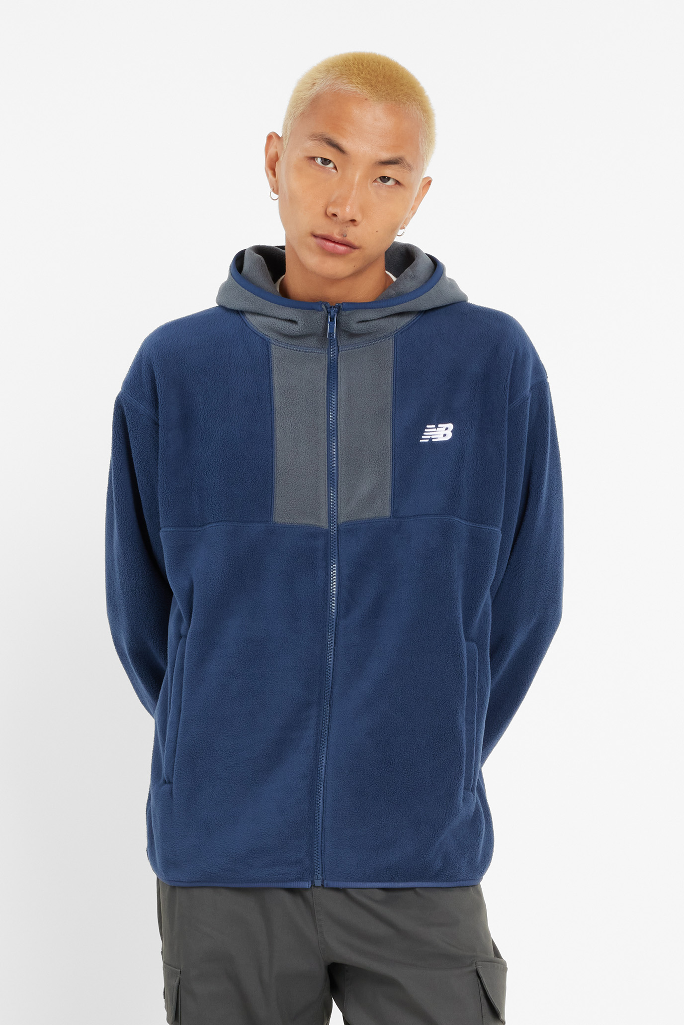 Мужское синее худи Polar Fleece Синий XL New Balance MJ43517NNY Мужское синее худи Polar Fleece Синий XL New Balance MJ43517NNY