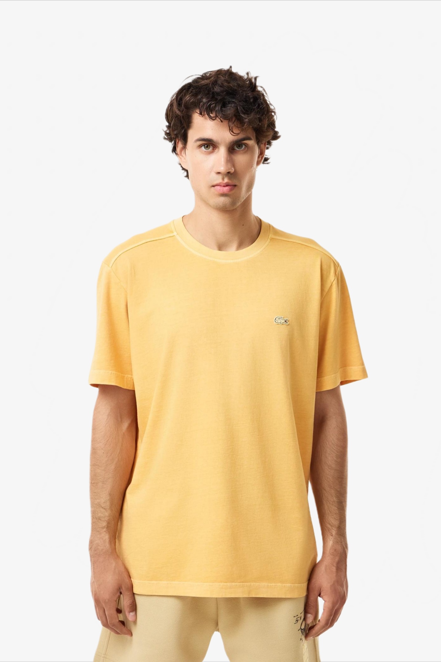 Мужская желтая футболка Желтый L Lacoste TH0426IVX Мужская желтая футболка Желтый L Lacoste TH0426IVX
