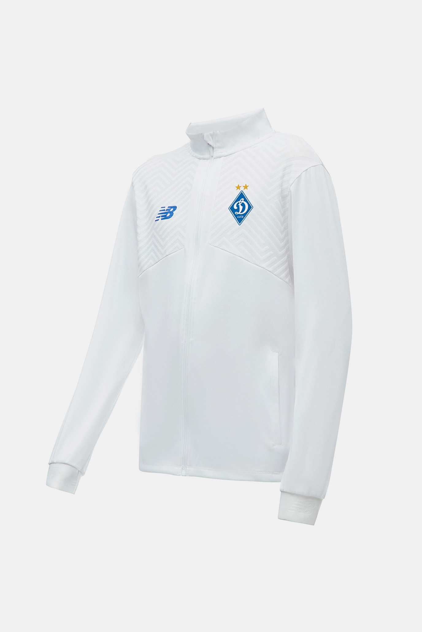 Мужская белая спортивная кофта FCDK Pre-Game Белый L New Balance MJ230379WT_DK Мужская белая спортивная кофта FCDK Pre-Game Белый L New Balance MJ230379WT_DK