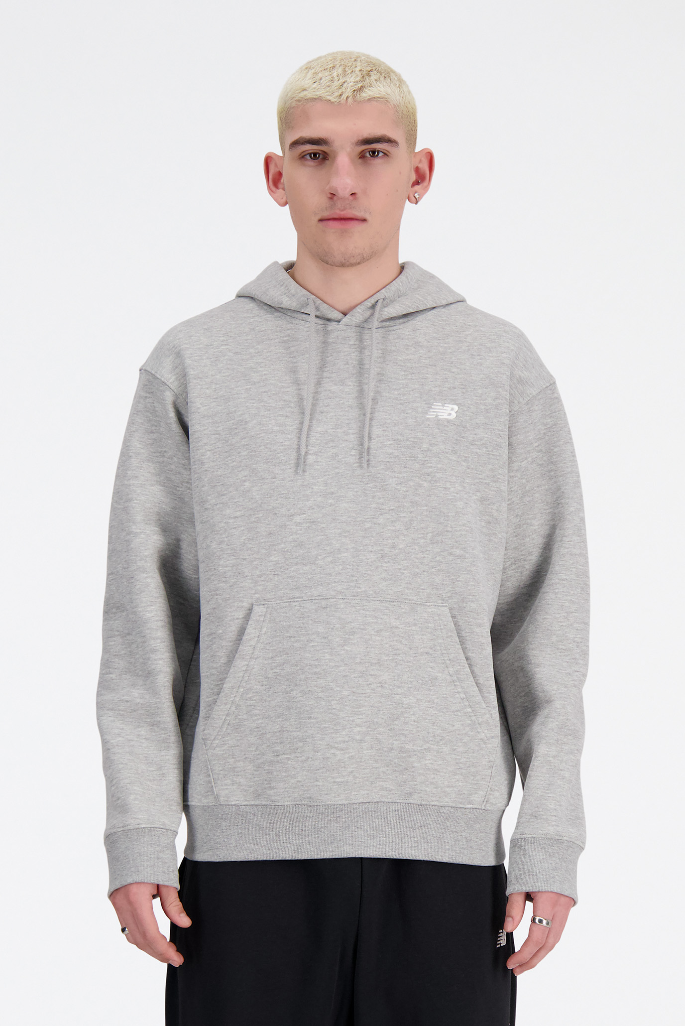 Мужское серое худи NB Small Logo Серый XL New Balance MT41508AG Мужское серое худи NB Small Logo Серый XL New Balance MT41508AG