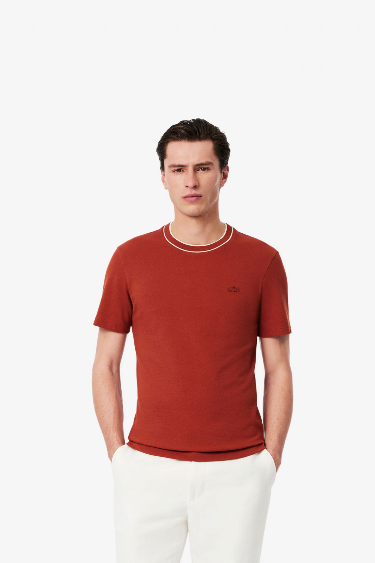 Мужская красная футболка Красный M Lacoste TH8174AFS Мужская красная футболка Красный M Lacoste TH8174AFS