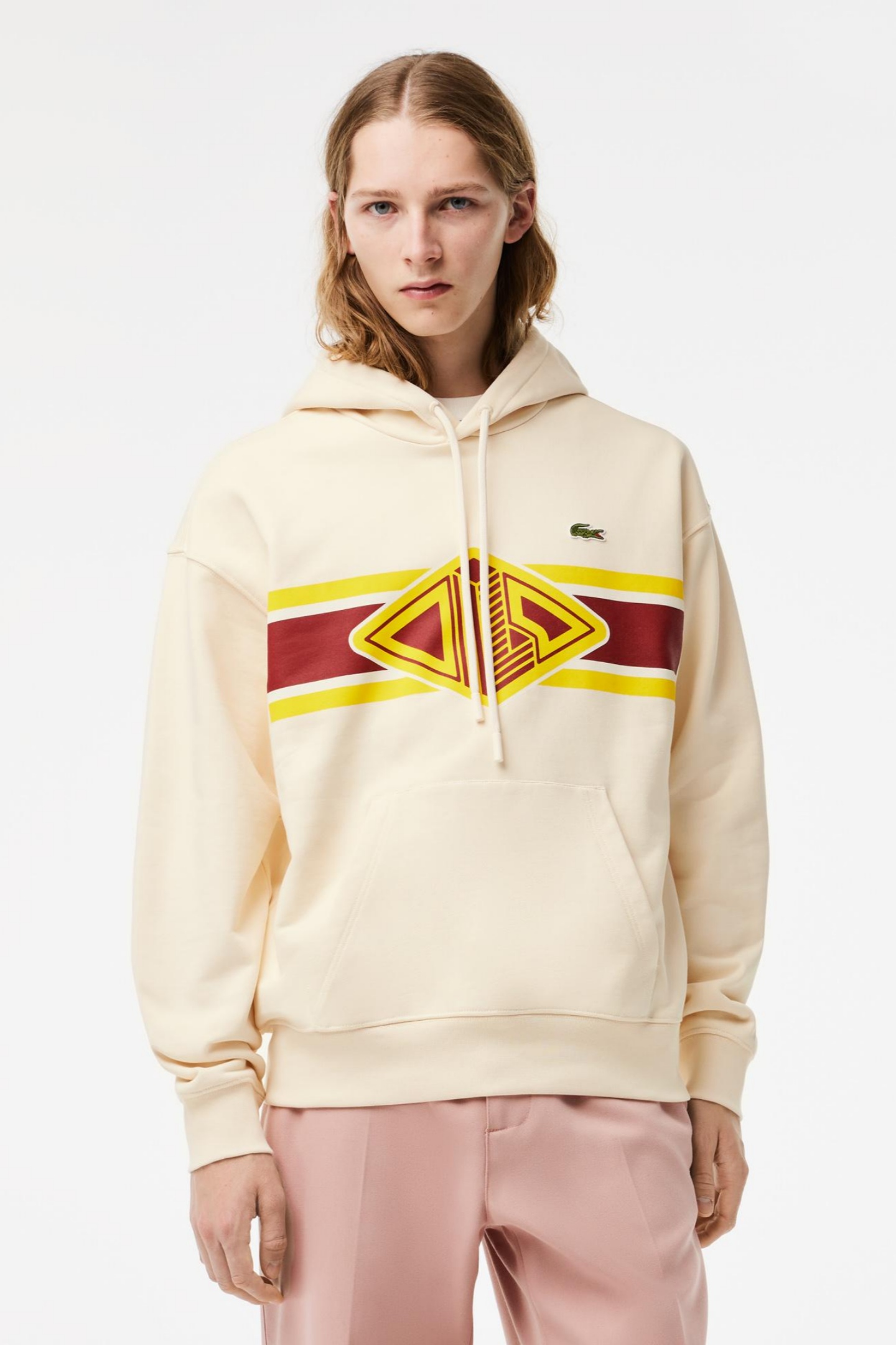 Мужская бежевая толстовка Бежевый S Lacoste SH4982XFJ Мужская бежевая толстовка Бежевый S Lacoste SH4982XFJ