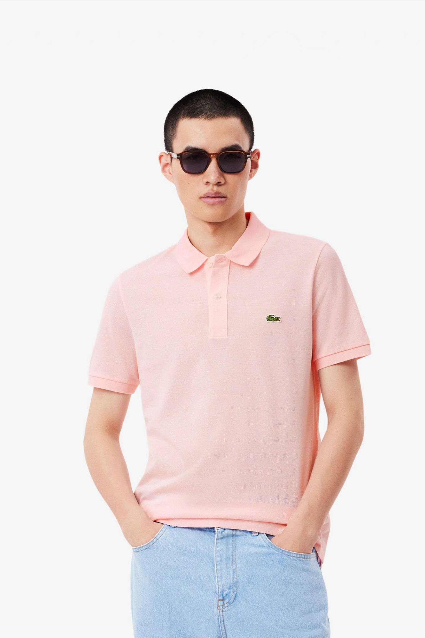 Мужское розовое поло Розовый L Lacoste PH4012T03 Мужское розовое поло Розовый L Lacoste PH4012T03