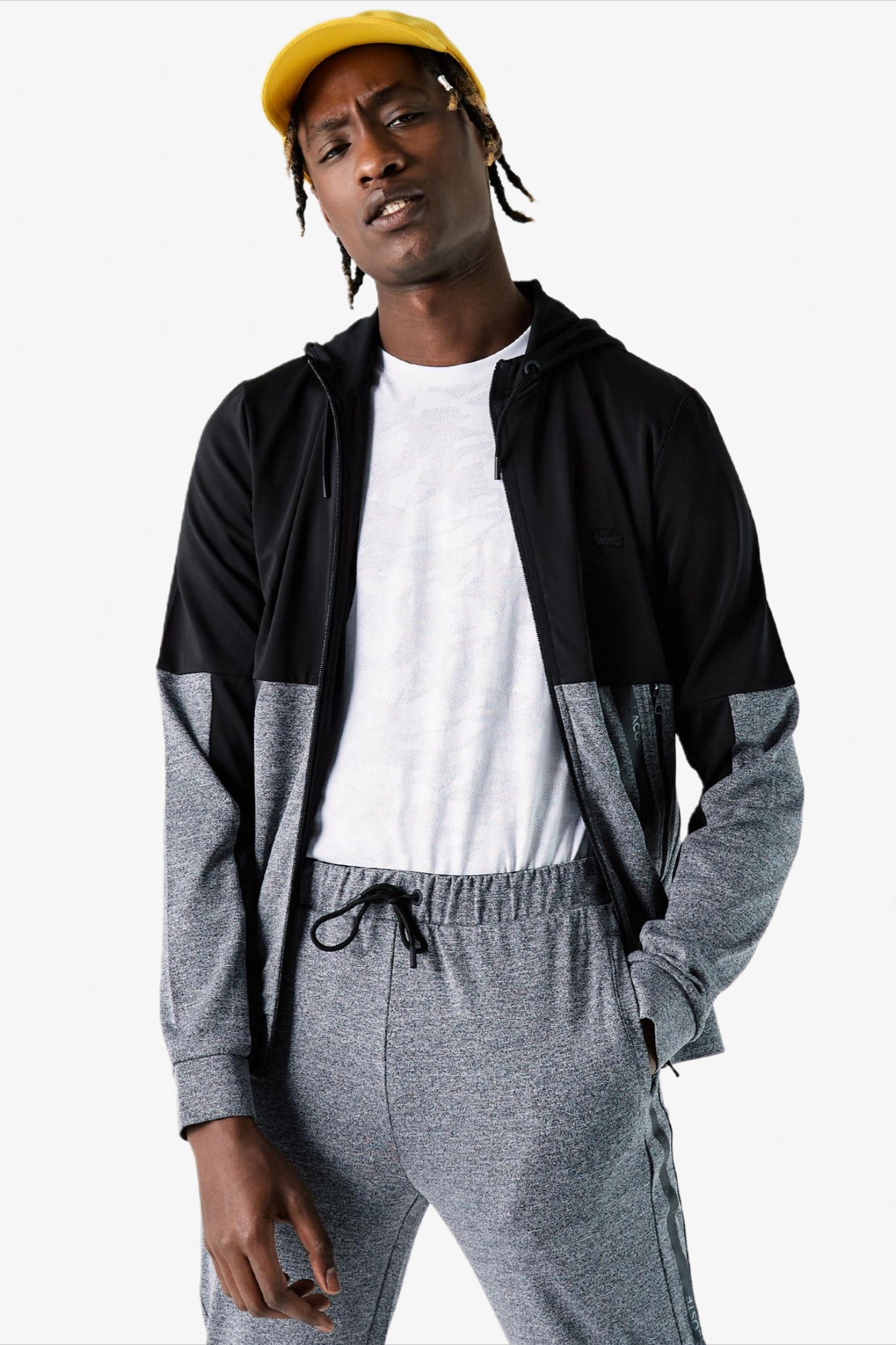 Мужская черная толстовка Черный XS Lacoste SH020707S Мужская черная толстовка Черный XS Lacoste SH020707S