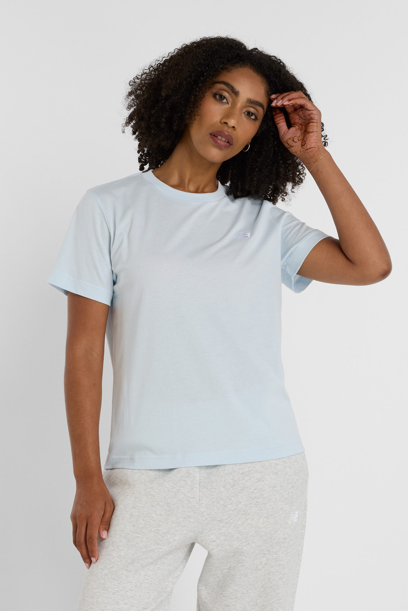 Женская голубая футболка Sport Essentials Jersey Голубой S New Balance WT41509IB Женская голубая футболка Sport Essentials Jersey Голубой S New Balance WT41509IB