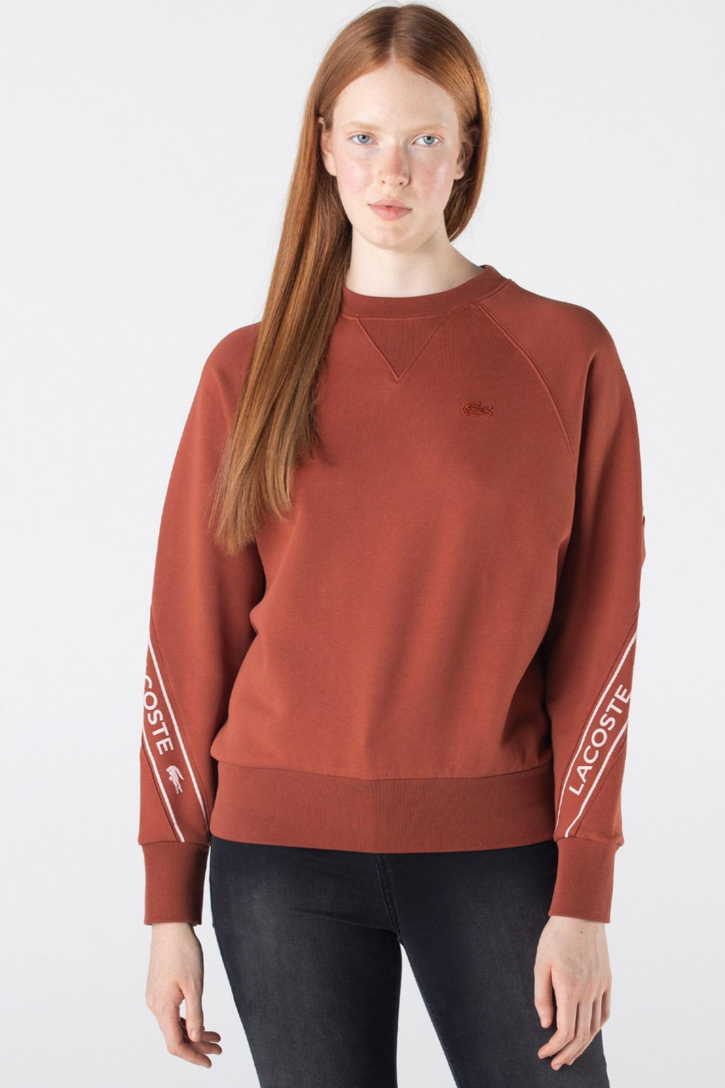 Женская коричневая толстовка. Коричневый 38 Lacoste SF222323T Женская коричневая толстовка. Коричневый 38 Lacoste SF222323T