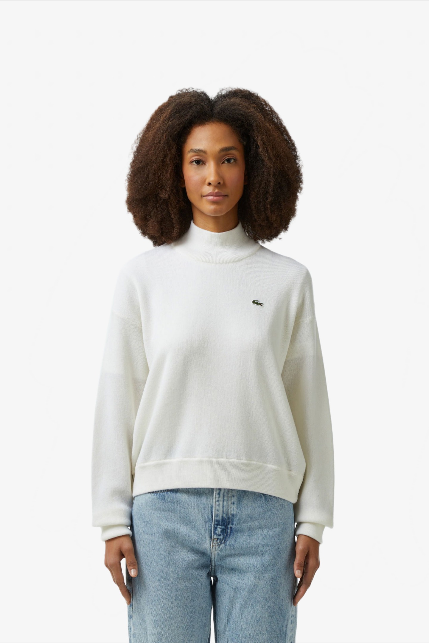 Женский белый свитер Белый 38 Lacoste AF954270V Женский белый свитер Белый 38 Lacoste AF954270V