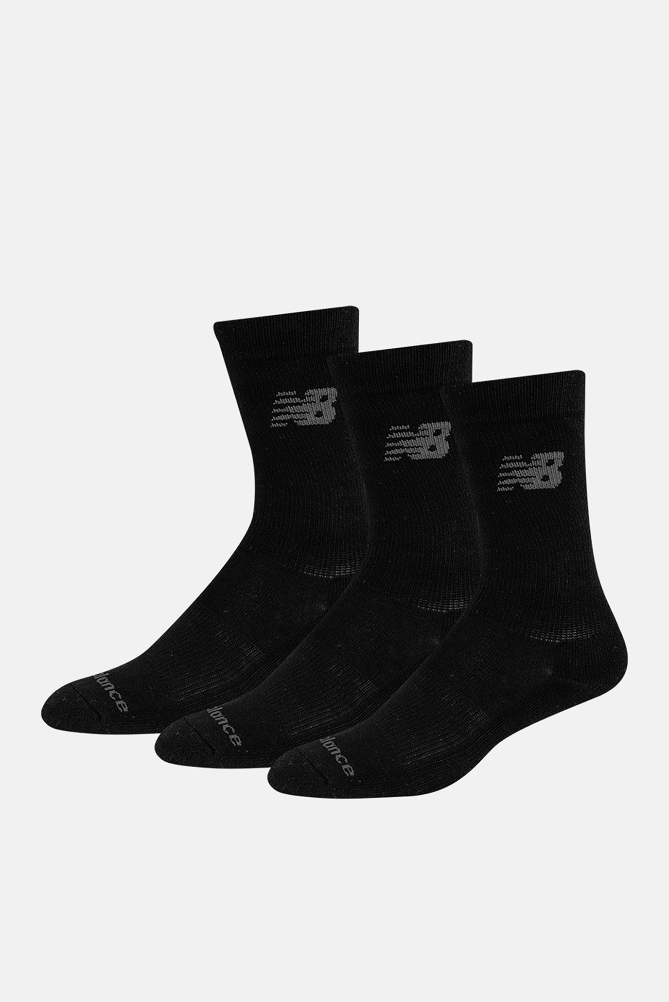 Черные носки PERFORMANCE COTTON CUSHIONED CREW (3 пары) Черный 35-38 New Balance LAS95363BK Черные носки PERFORMANCE COTTON CUSHIONED CREW (3 пары) Черный 35-38 New Balance LAS95363BK