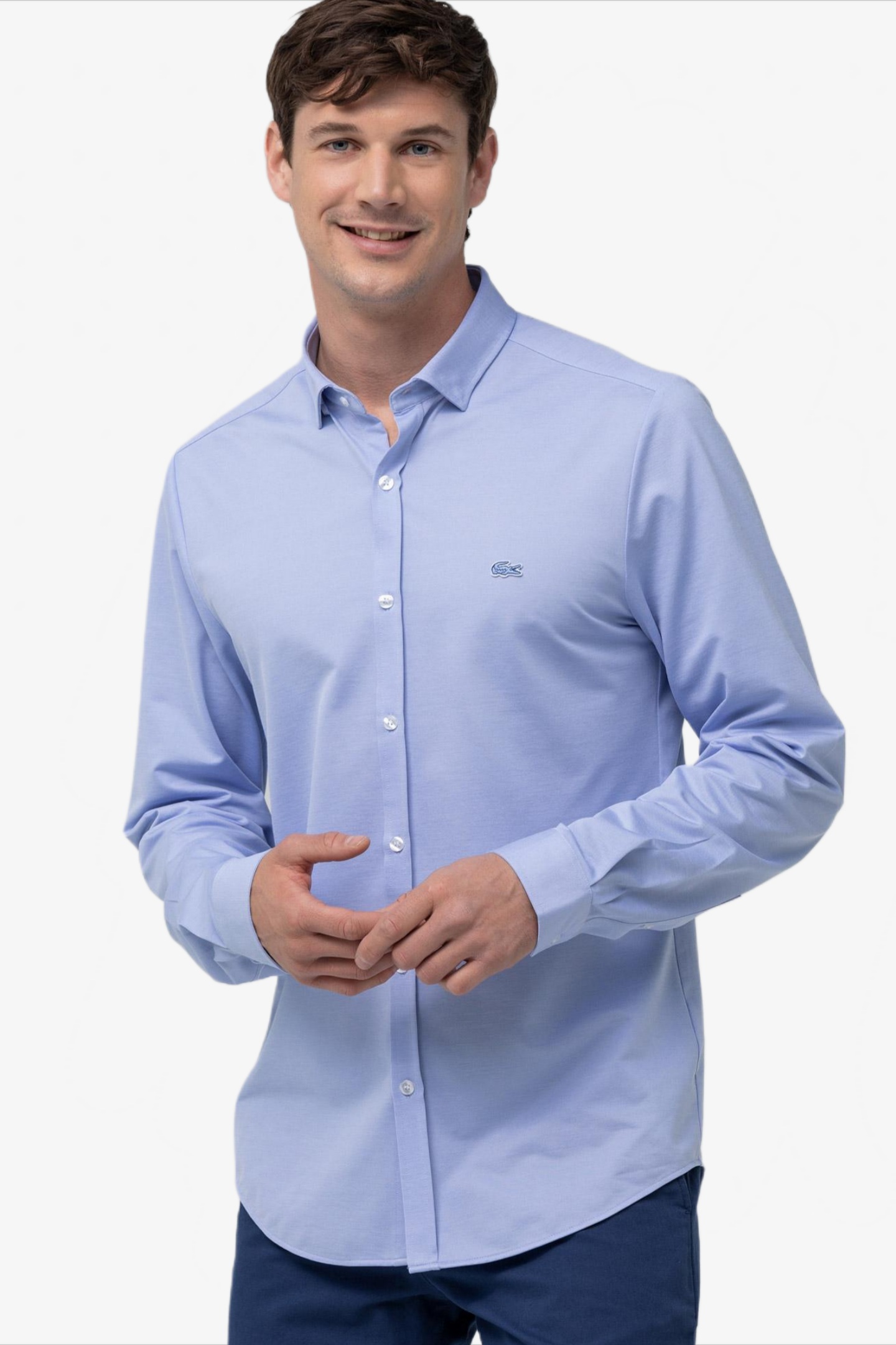 Мужская голубая рубашка Голубой 45 Lacoste CH017979M Мужская голубая рубашка Голубой 45 Lacoste CH017979M