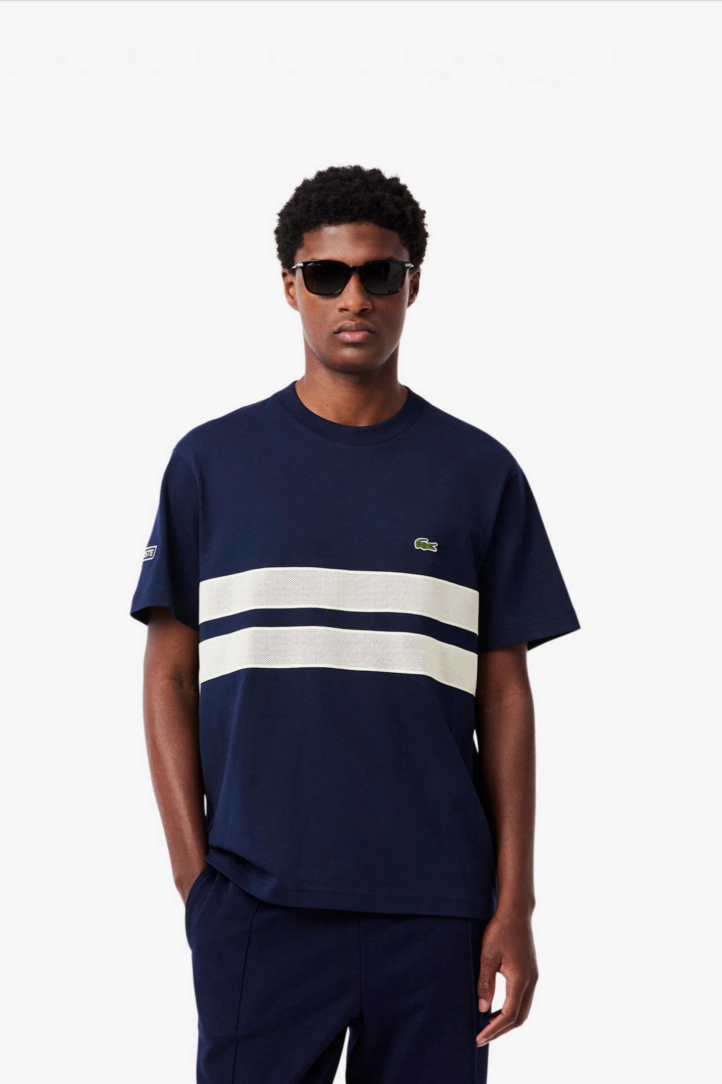 Мужская голубая футболка Голубой XS Lacoste TH9769166 Мужская голубая футболка Голубой XS Lacoste TH9769166