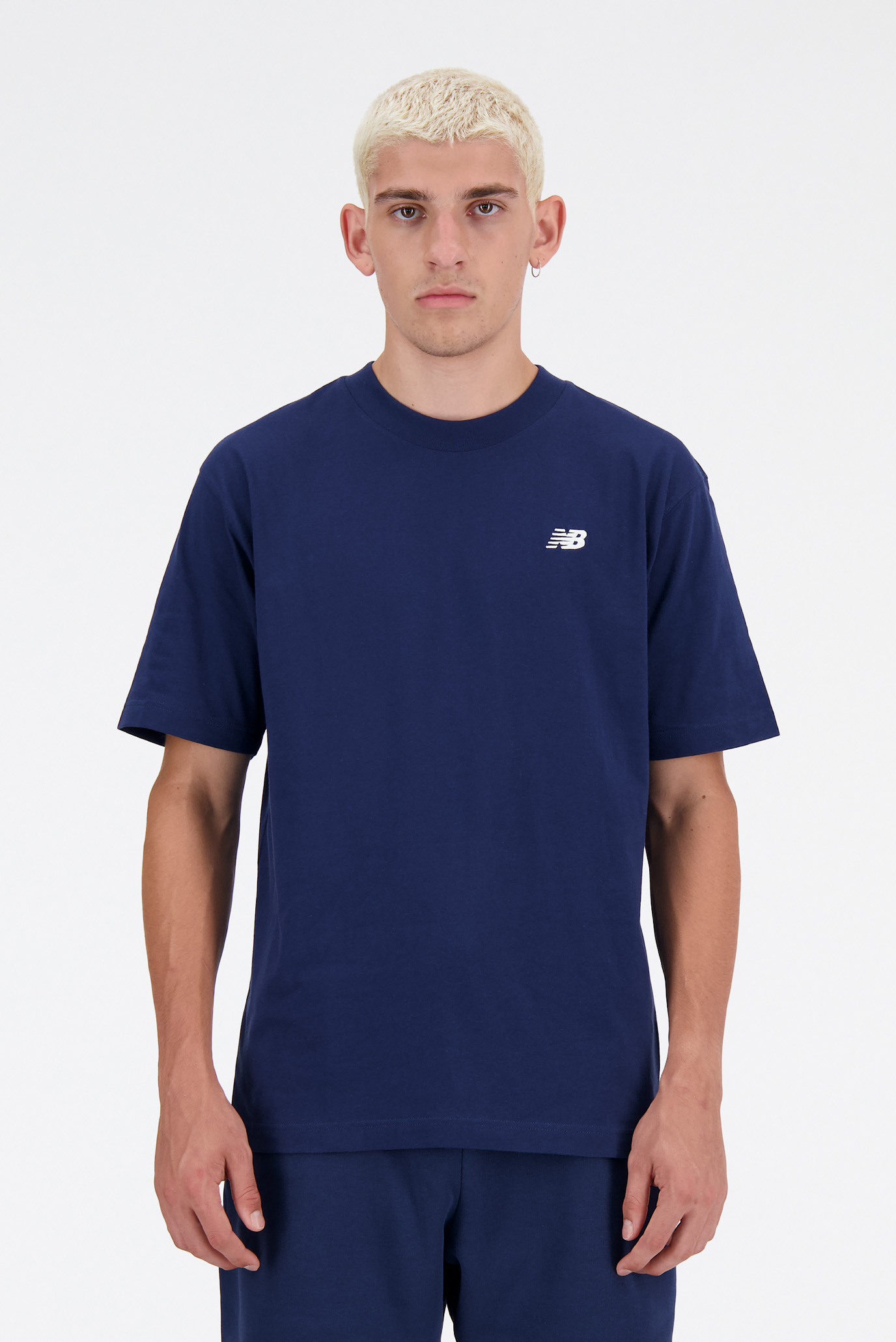 Мужская синяя футболка NB Small Logo Синий S New Balance MT41509NNY Мужская синяя футболка NB Small Logo Синий S New Balance MT41509NNY
