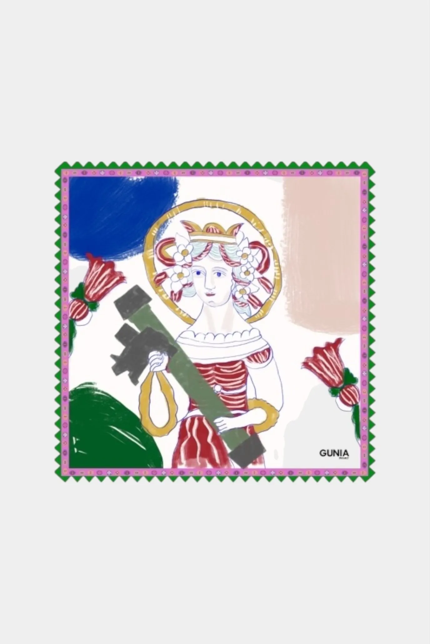 Жіноча шовкова хустка 1