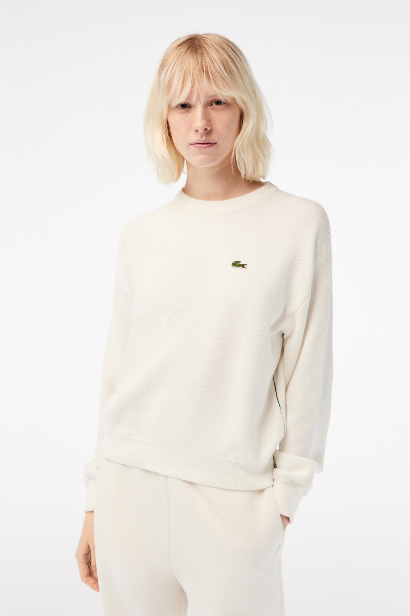 Женский белый свитер Белый 40 Lacoste AF562870V Женский белый свитер Белый 40 Lacoste AF562870V