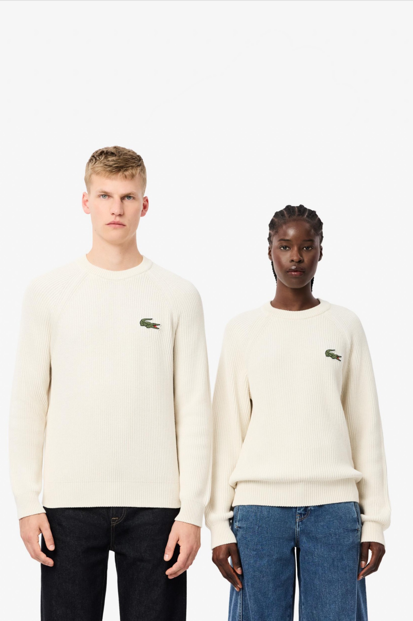 Бежевый свитер (унисекс) Бежевый XXL Lacoste AH774270V Бежевый свитер (унисекс) Бежевый XXL Lacoste AH774270V