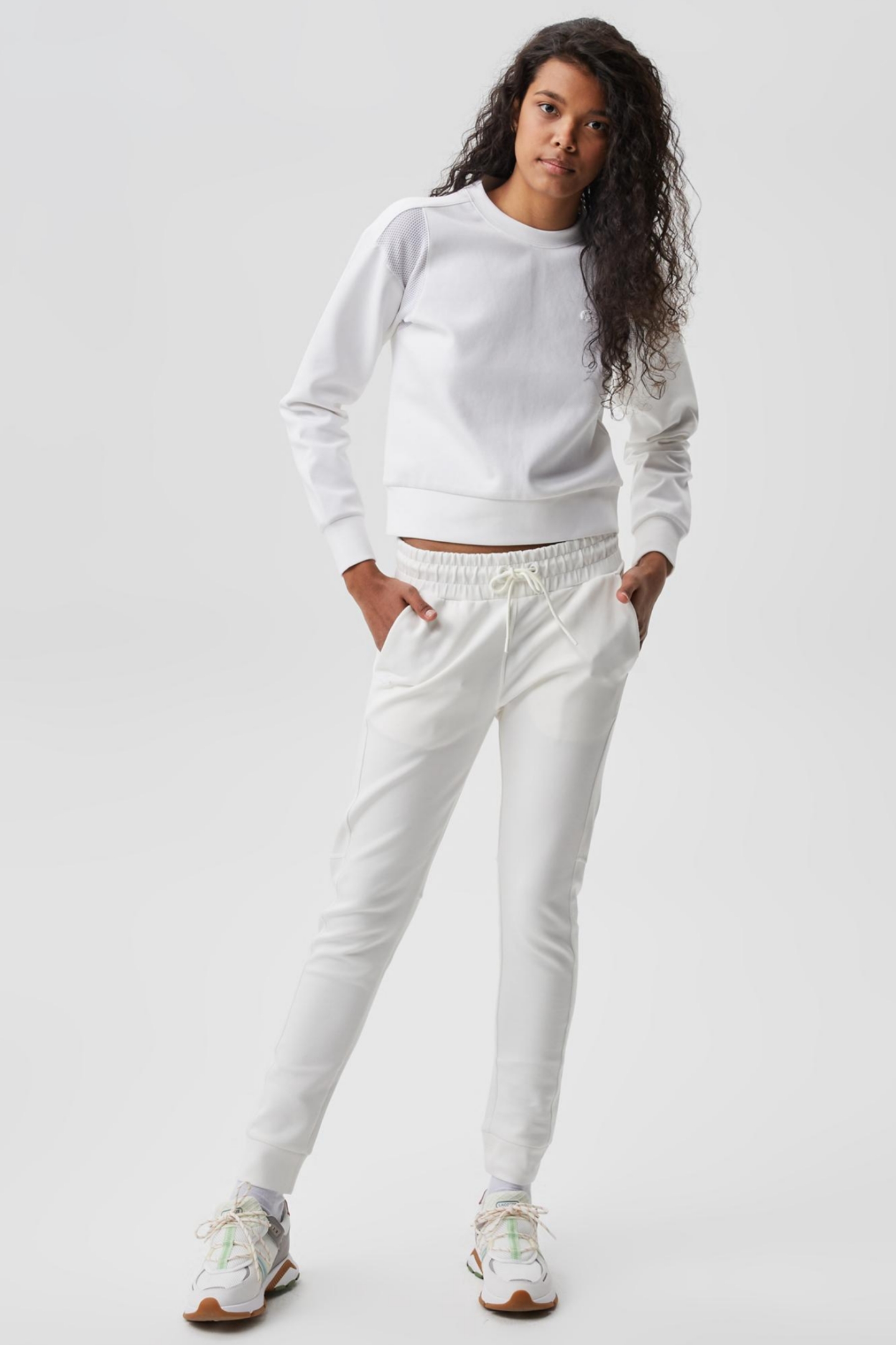 Женские белые спортивные штаны Белый 40 Lacoste XF030101B Женские белые спортивные штаны Белый 40 Lacoste XF030101B