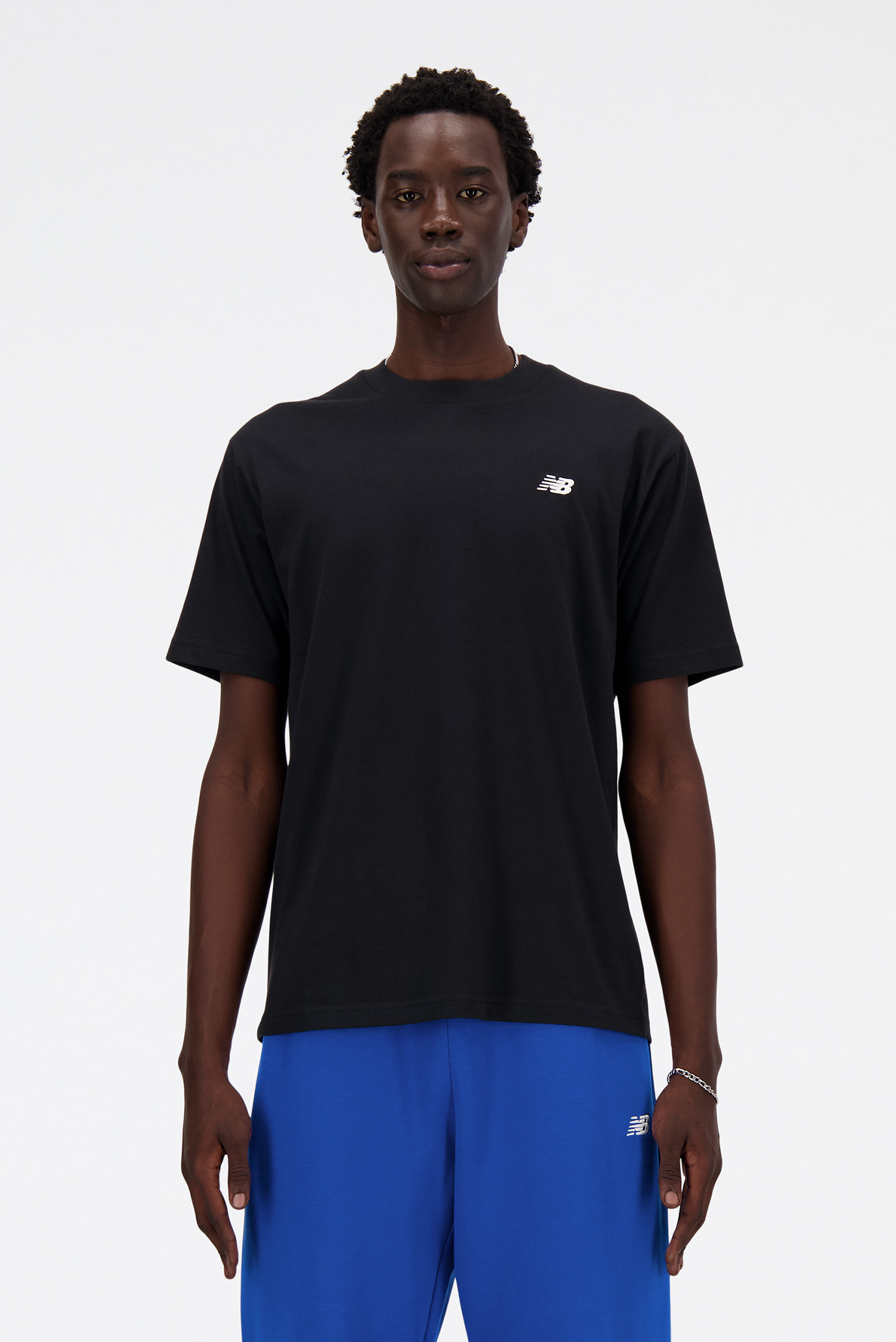 Мужская чёрная футболка NB Small Logo Черный XL New Balance MT41509BK Мужская чёрная футболка NB Small Logo Черный XL New Balance MT41509BK