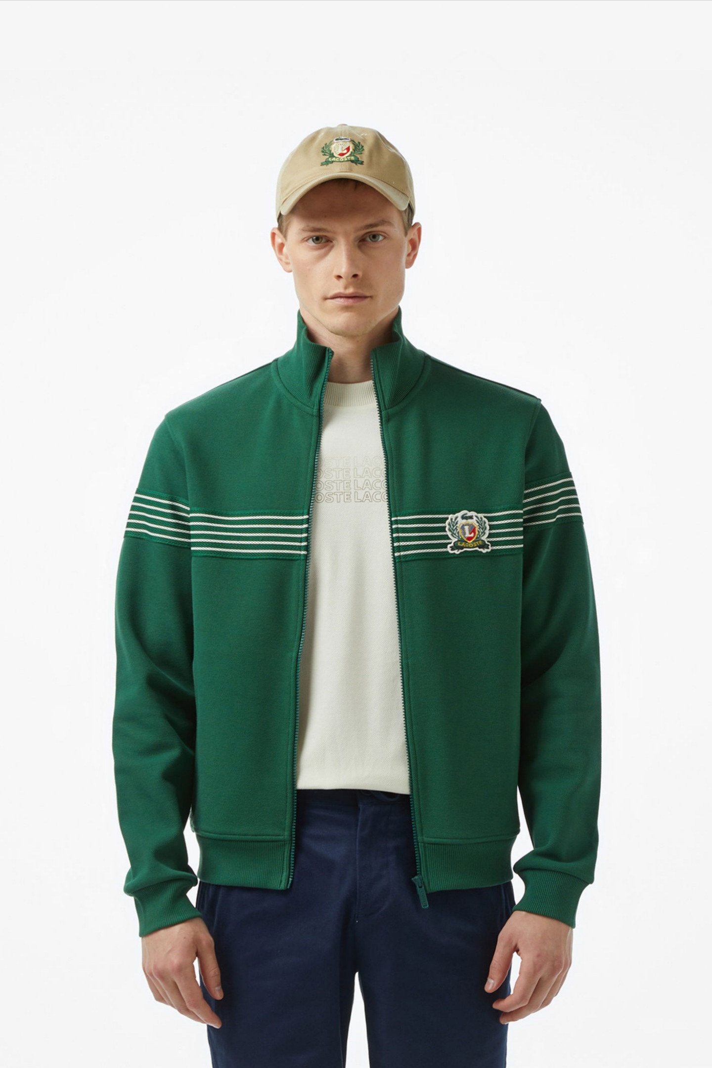 Мужская зеленая толстовка Зеленый L-XL Lacoste SH0506132 Мужская зеленая толстовка Зеленый L-XL Lacoste SH0506132