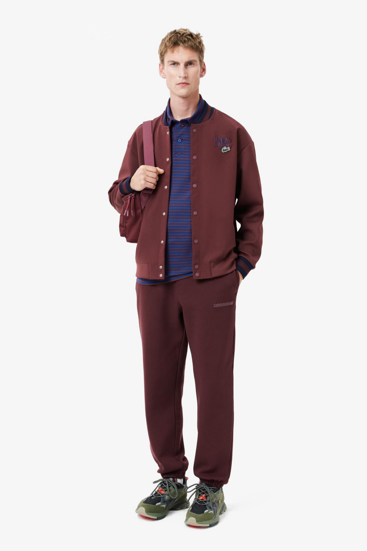 Мужские бордовые спортивные штаны Бордовый L-XL Lacoste XH2859BZD Мужские бордовые спортивные штаны Бордовый L-XL Lacoste XH2859BZD