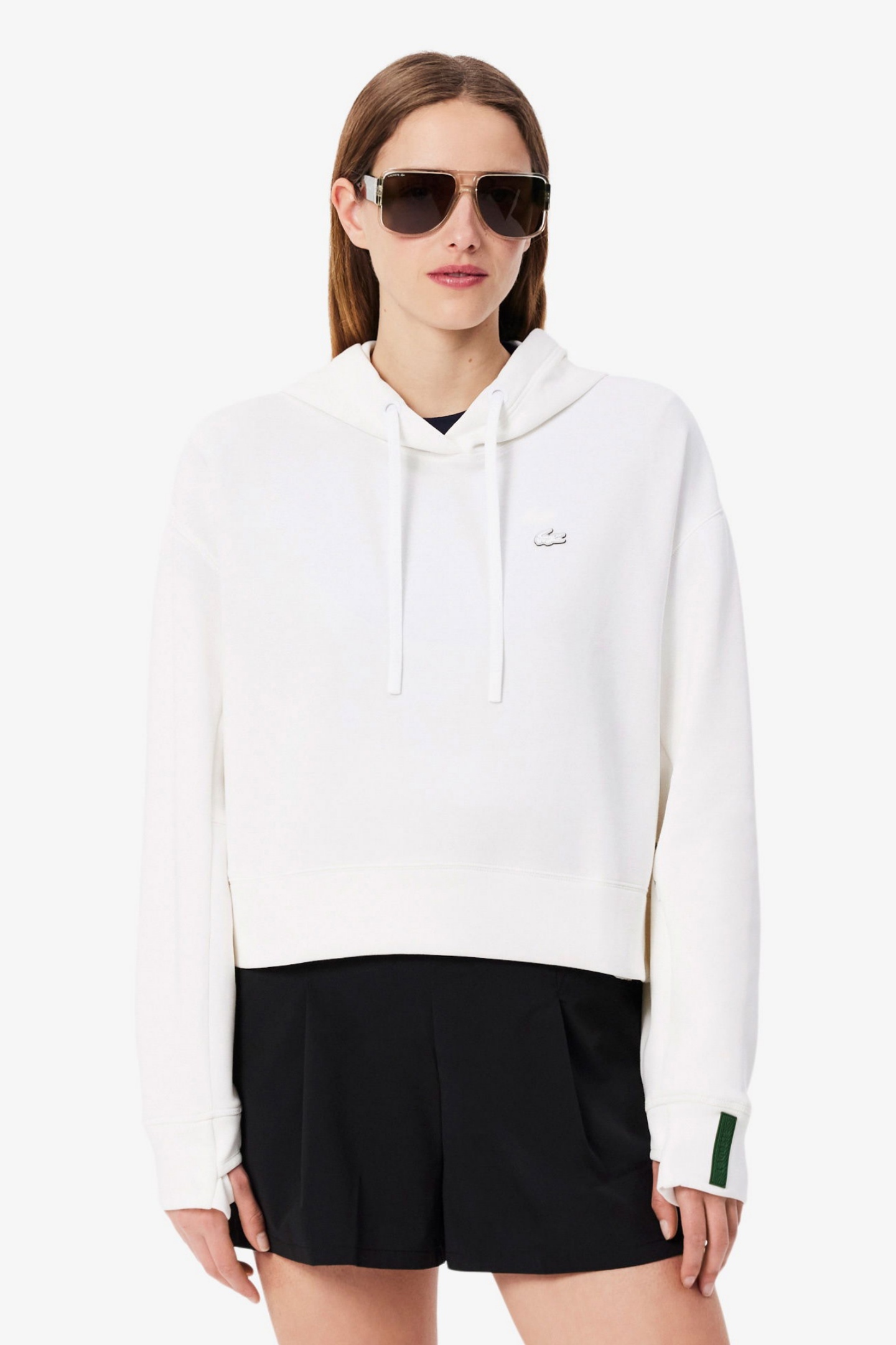 Женская белая толстовка Белый 42 Lacoste SF0281001 Женская белая толстовка Белый 42 Lacoste SF0281001