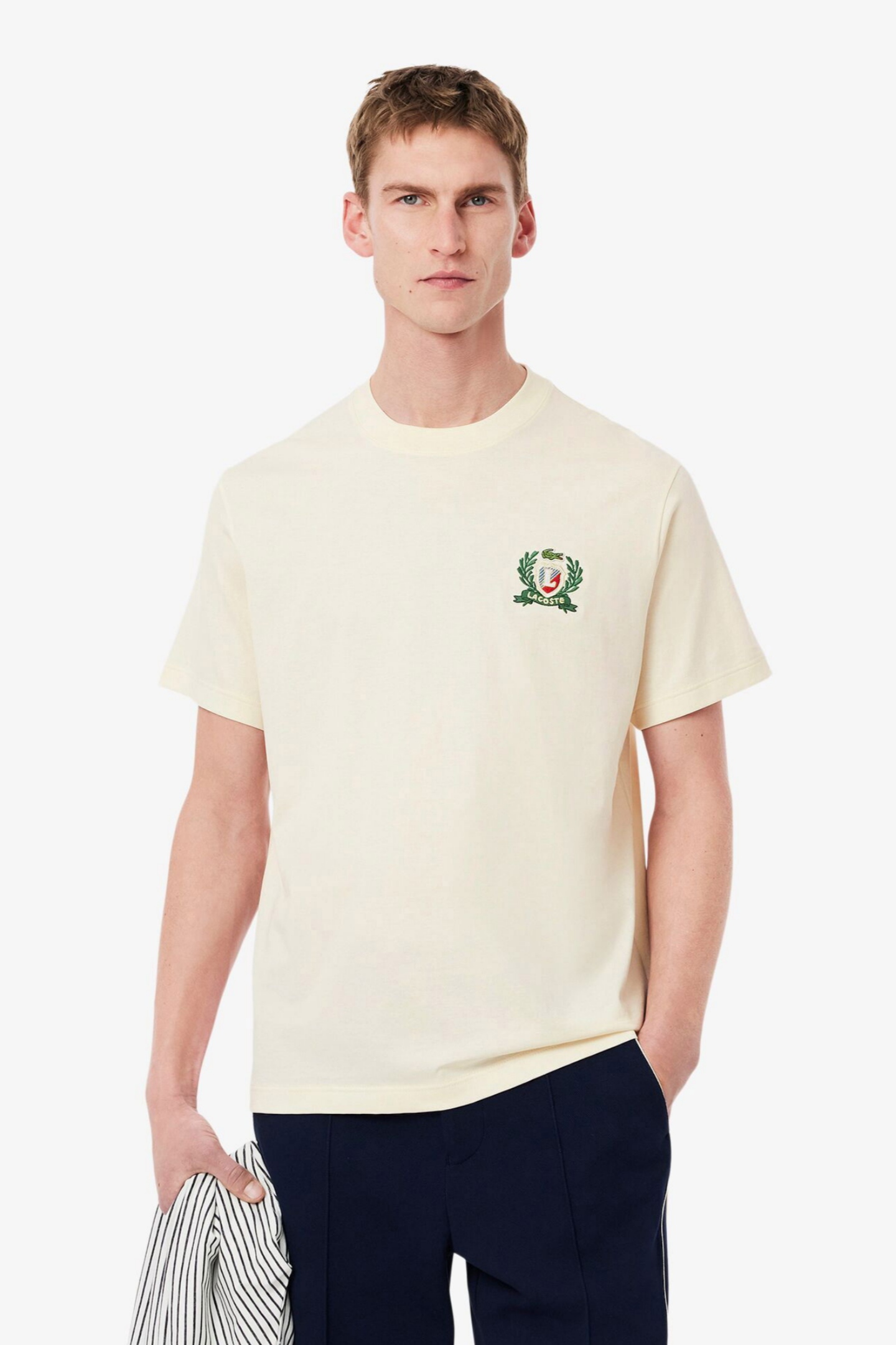 Мужская зеленая футболка Зеленый XXL Lacoste TH0027XFJ Мужская зеленая футболка Зеленый XXL Lacoste TH0027XFJ