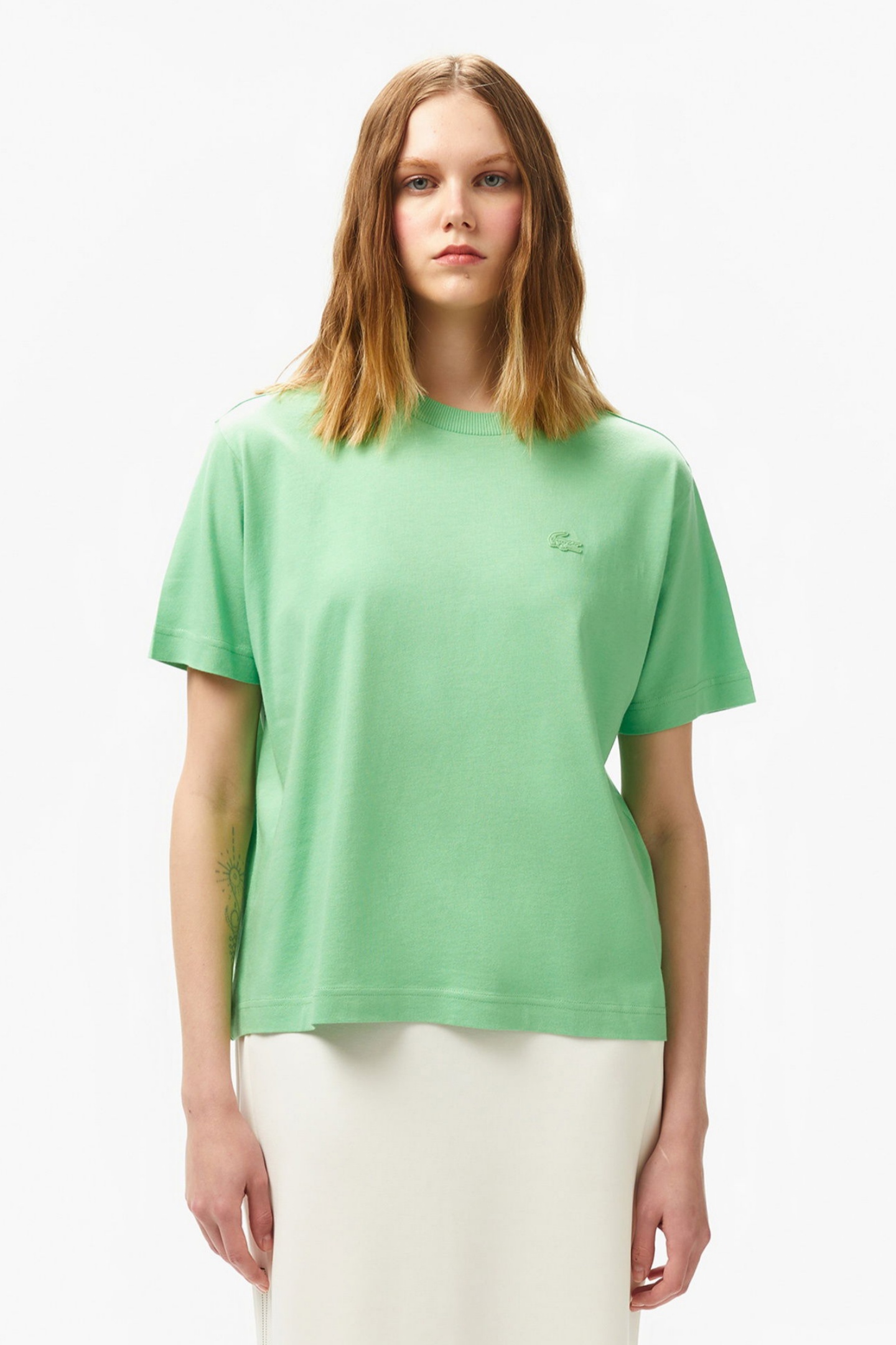 Женская зеленая футболка Зеленый 42 Lacoste TF0503TTF Женская зеленая футболка Зеленый 42 Lacoste TF0503TTF