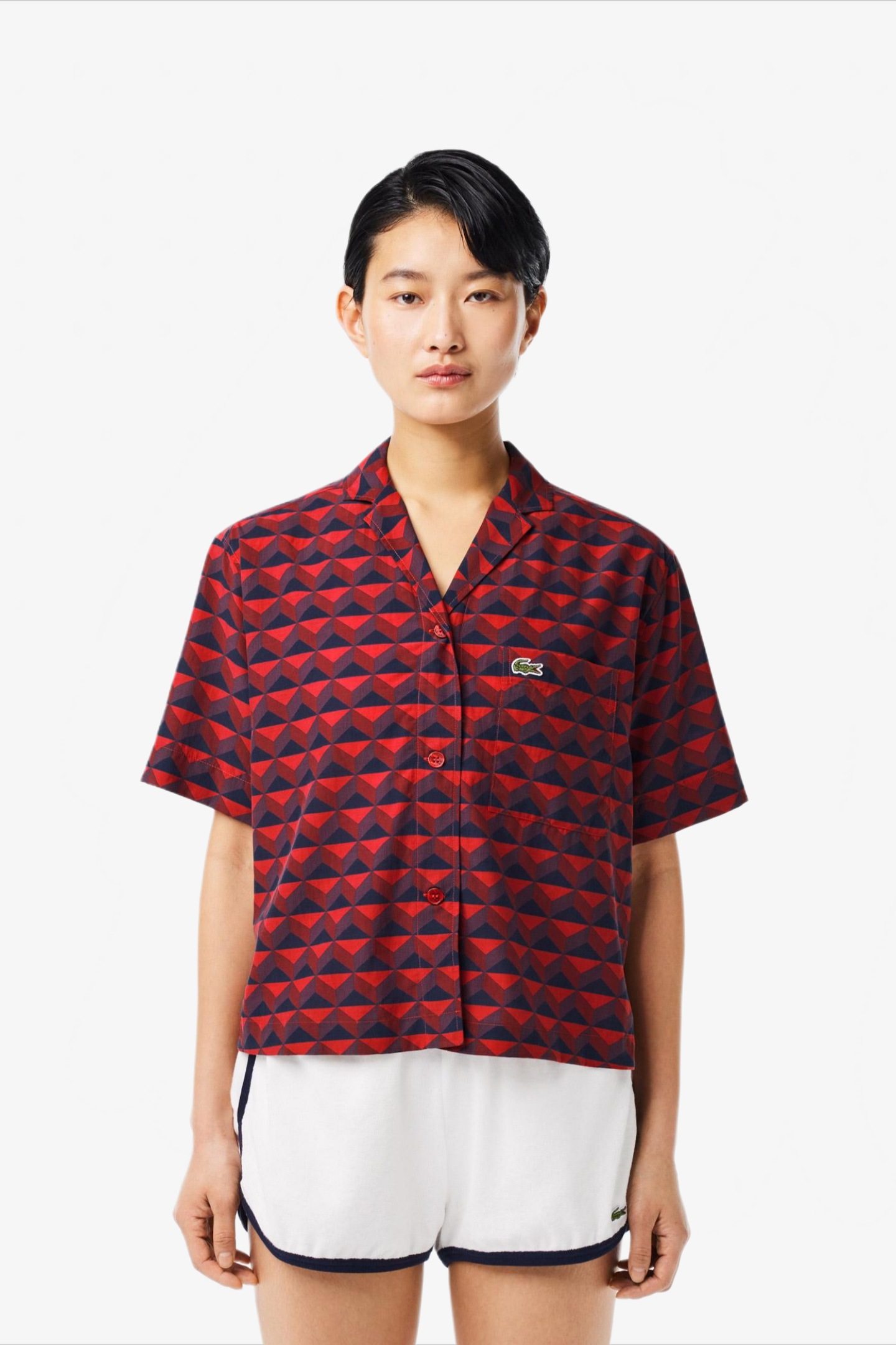 Женская бордовая рубашка Бордовый 38 Lacoste CF6910IKL Женская бордовая рубашка Бордовый 38 Lacoste CF6910IKL
