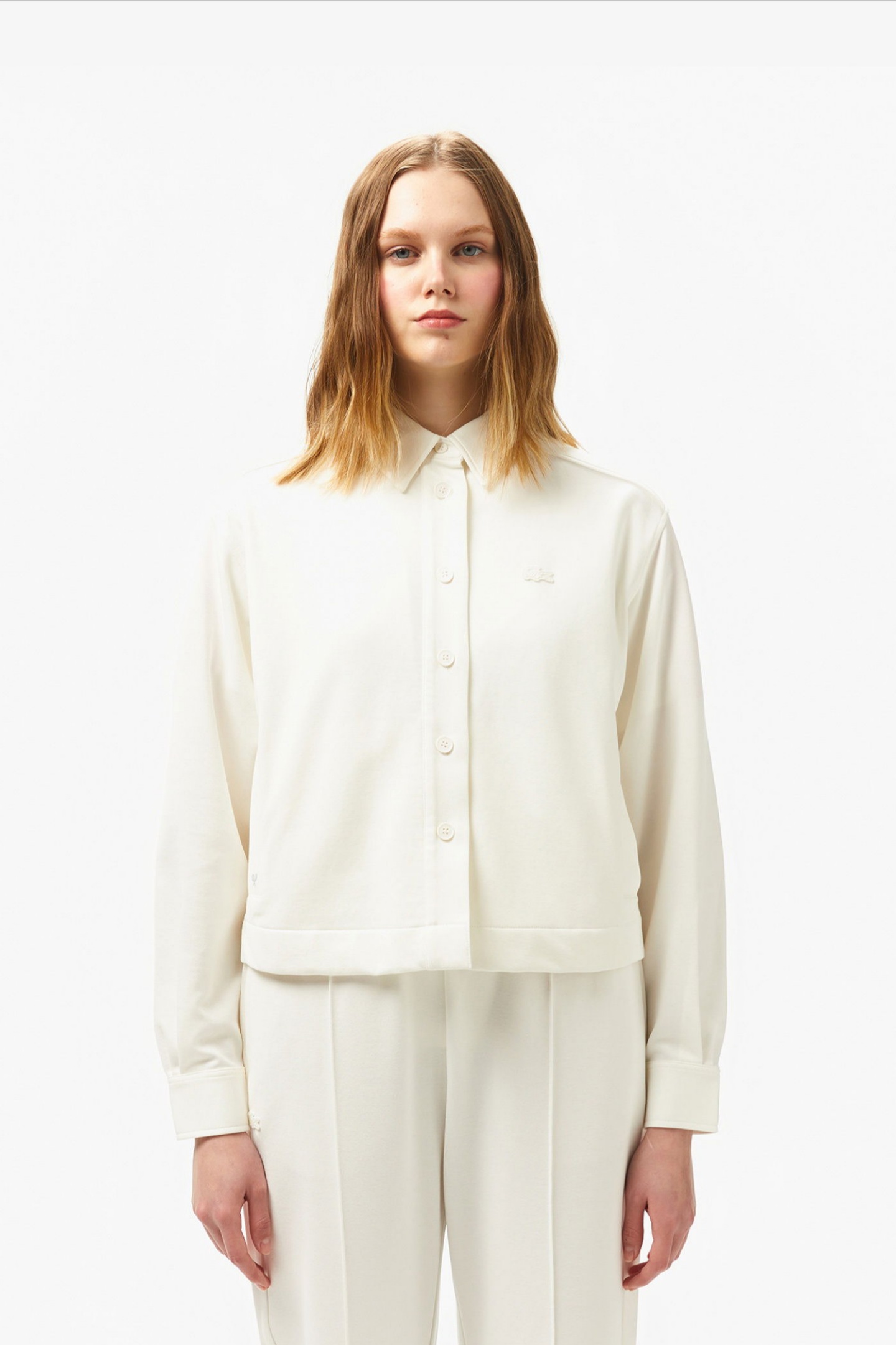 Женская белая рубашка Белый 40 Lacoste CF050570V Женская белая рубашка Белый 40 Lacoste CF050570V