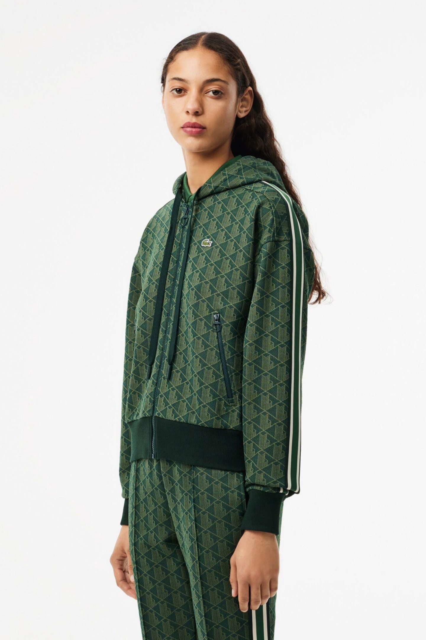 Женская зеленая толстовка Зеленый 34 Lacoste SF7606ICL Женская зеленая толстовка Зеленый 34 Lacoste SF7606ICL