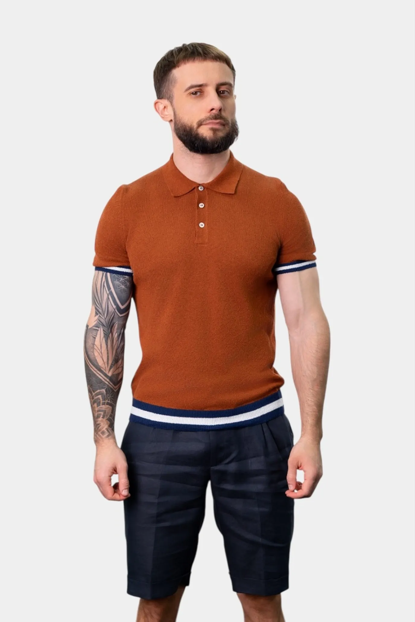 Чоловіче теракотове поло 1