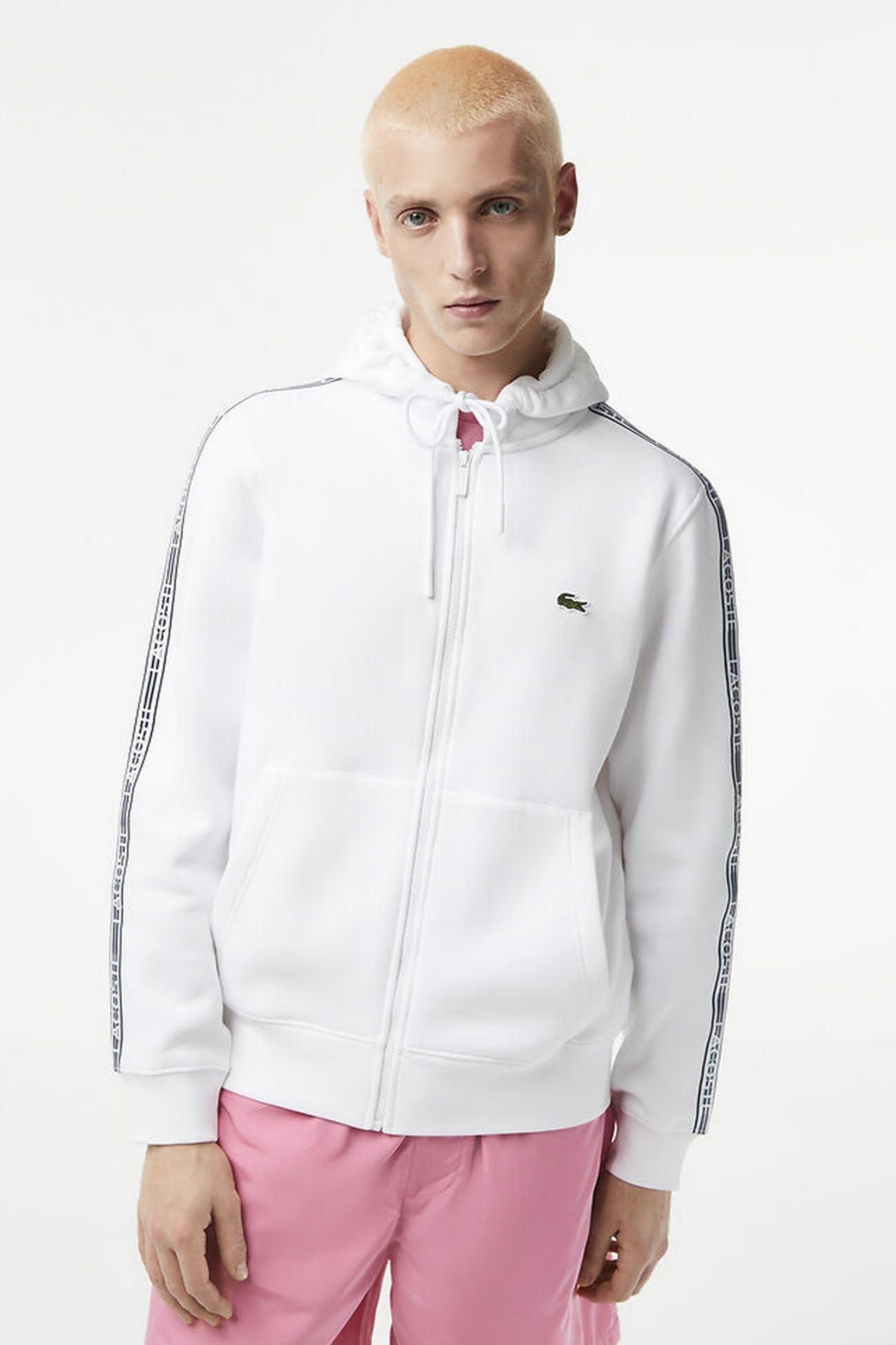 Мужская белая толстовка Белый L Lacoste SH5065001 Мужская белая толстовка Белый L Lacoste SH5065001