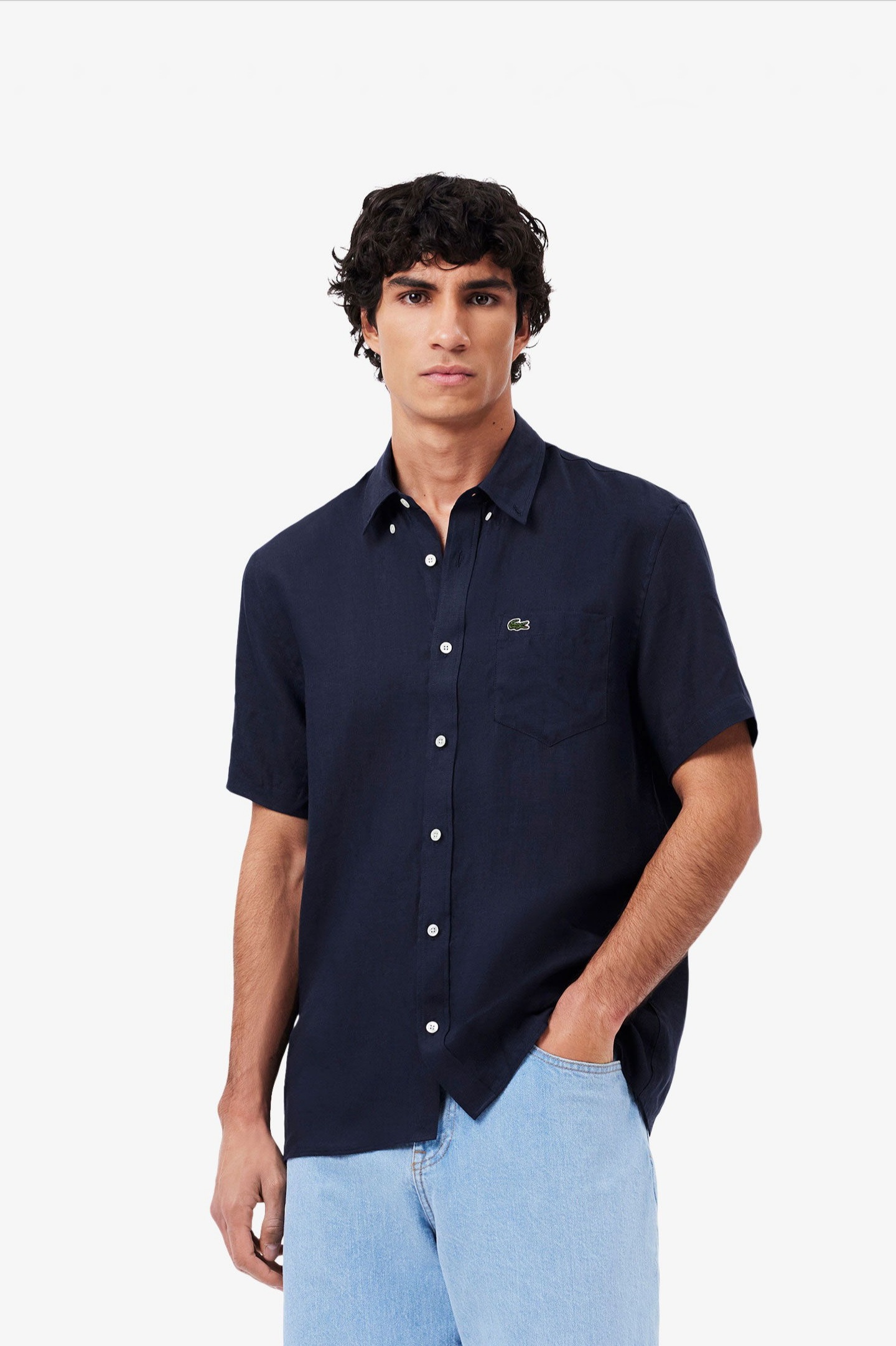 Мужская синяя рубашка Синий 39 Lacoste CH5699166 Мужская синяя рубашка Синий 39 Lacoste CH5699166