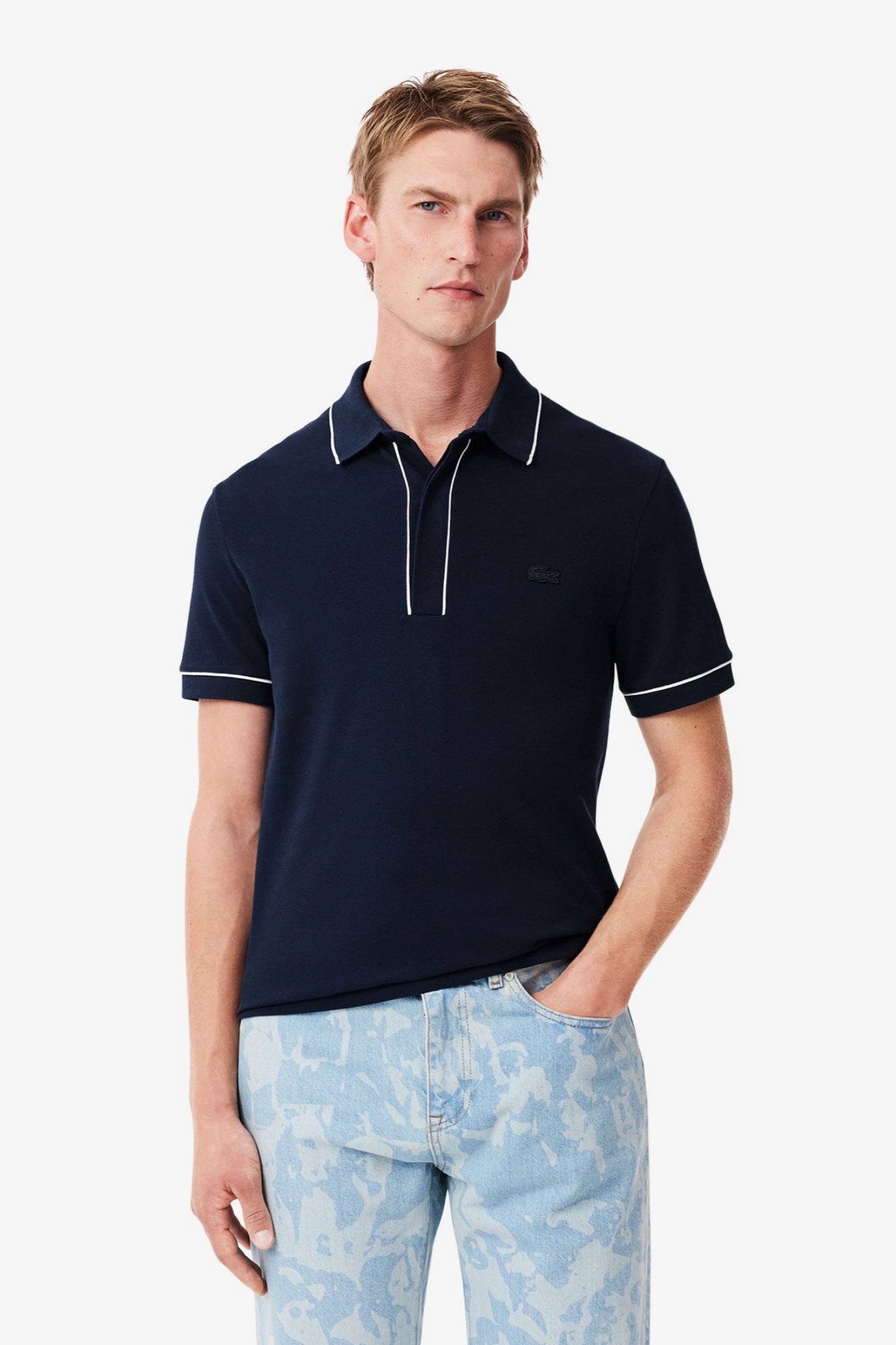 Мужское темно-синее поло Smart Paris Синий XS Lacoste PH8184166 Мужское темно-синее поло Smart Paris Синий XS Lacoste PH8184166