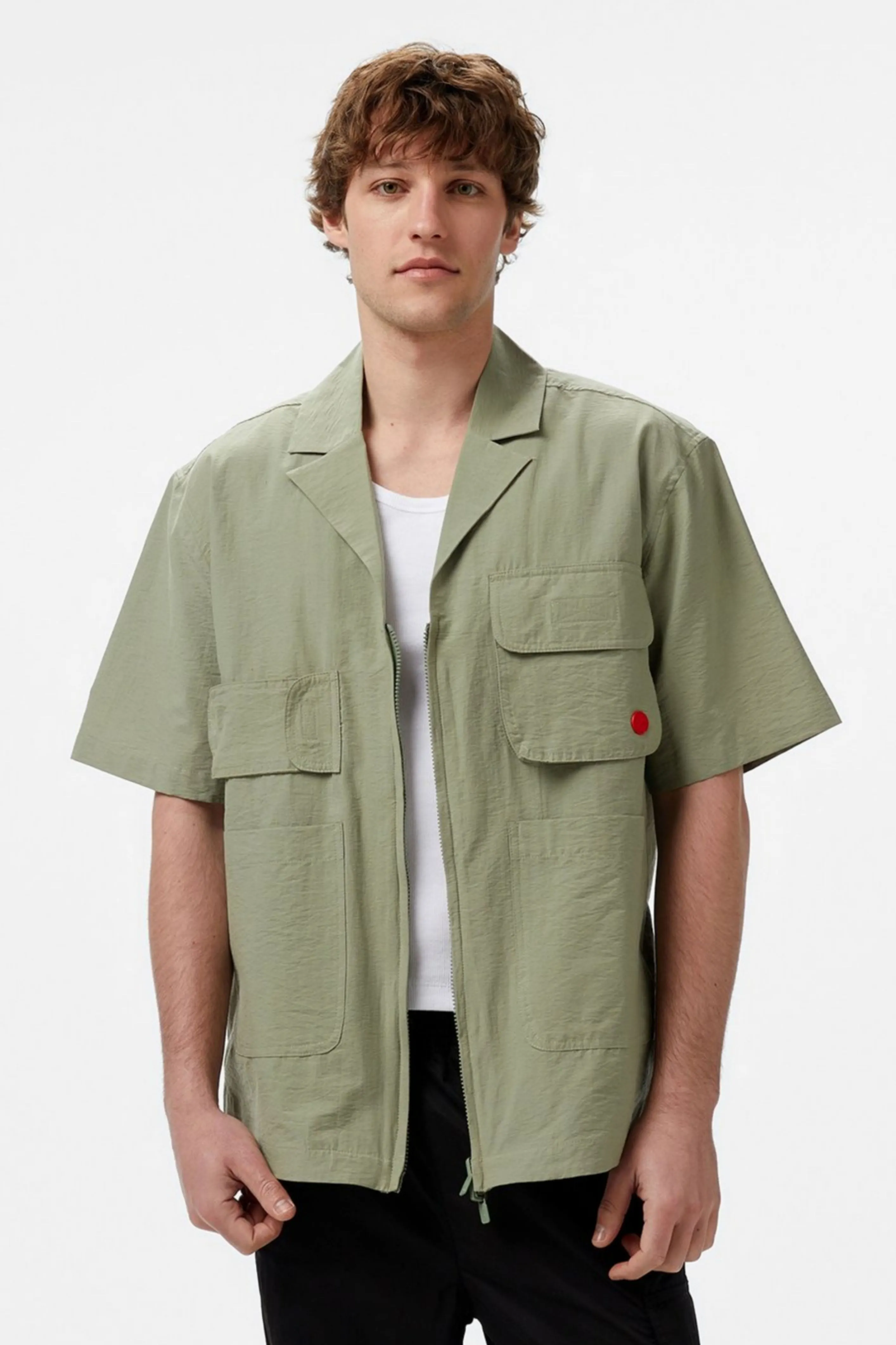 Чоловіча зелена сорочка 1