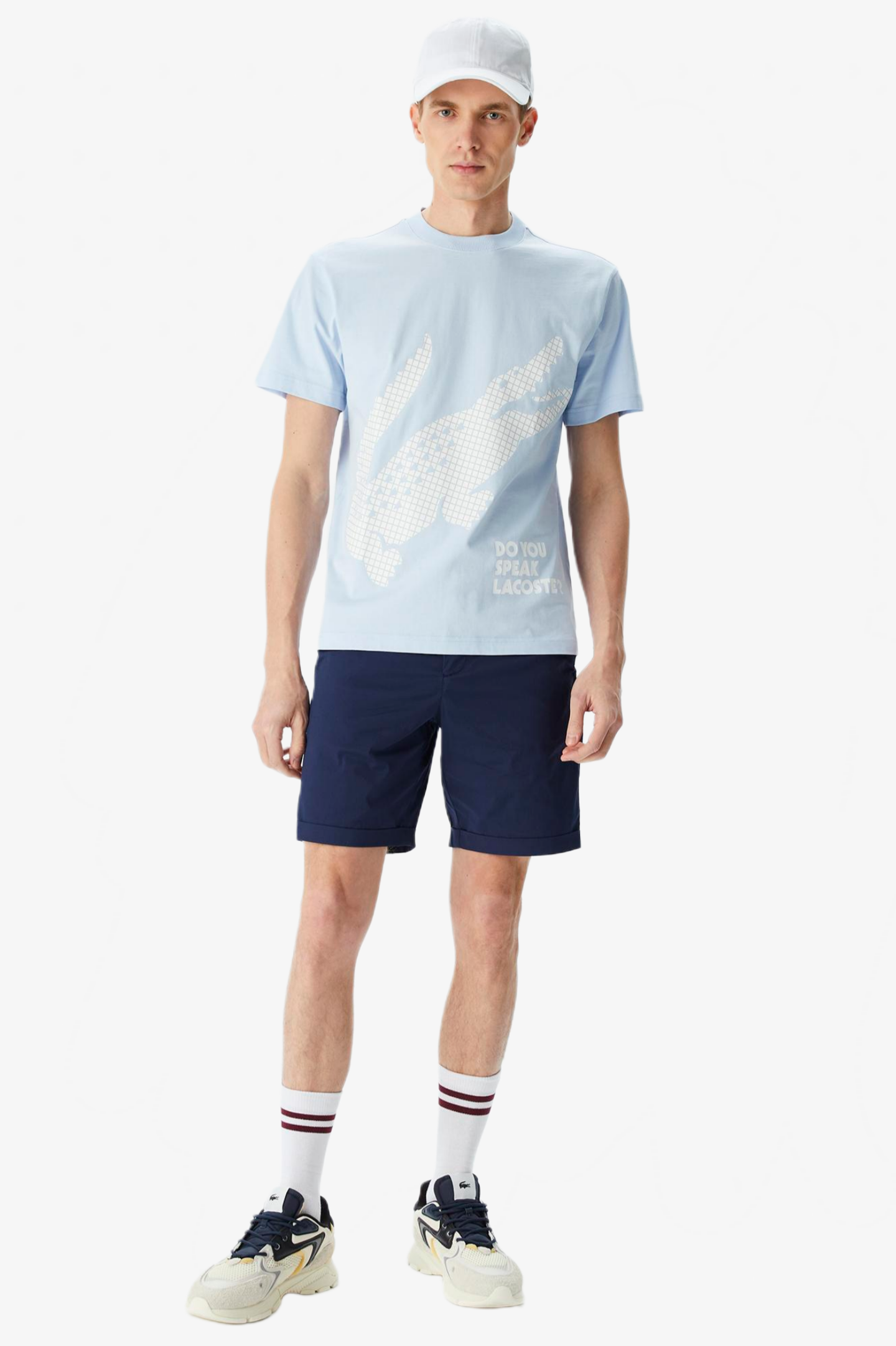 Мужские синие шорты Синий 42 Lacoste FH091010L Мужские синие шорты Синий 42 Lacoste FH091010L