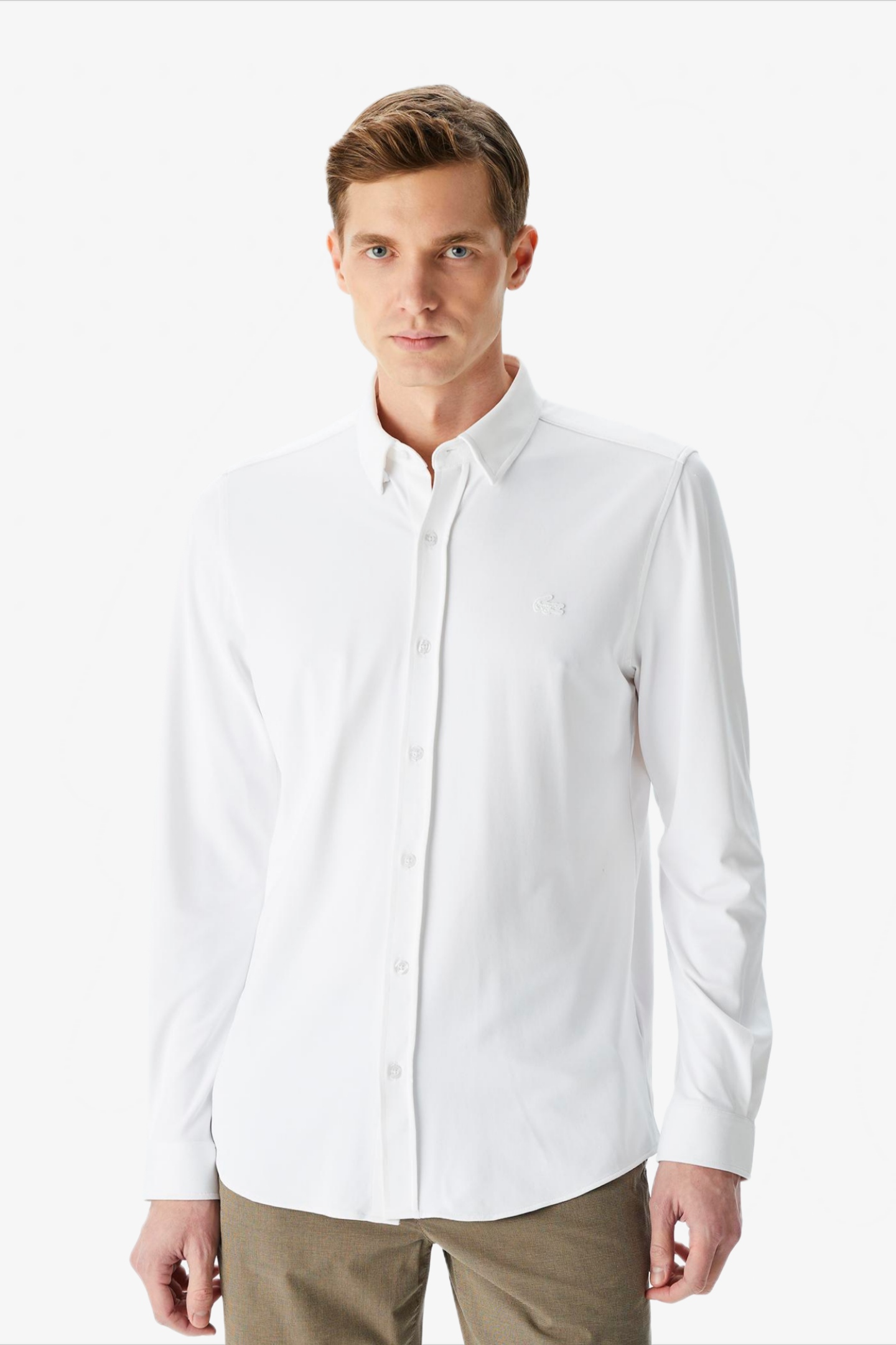Мужская белая рубашка Белый 45 Lacoste CH030202B Мужская белая рубашка Белый 45 Lacoste CH030202B