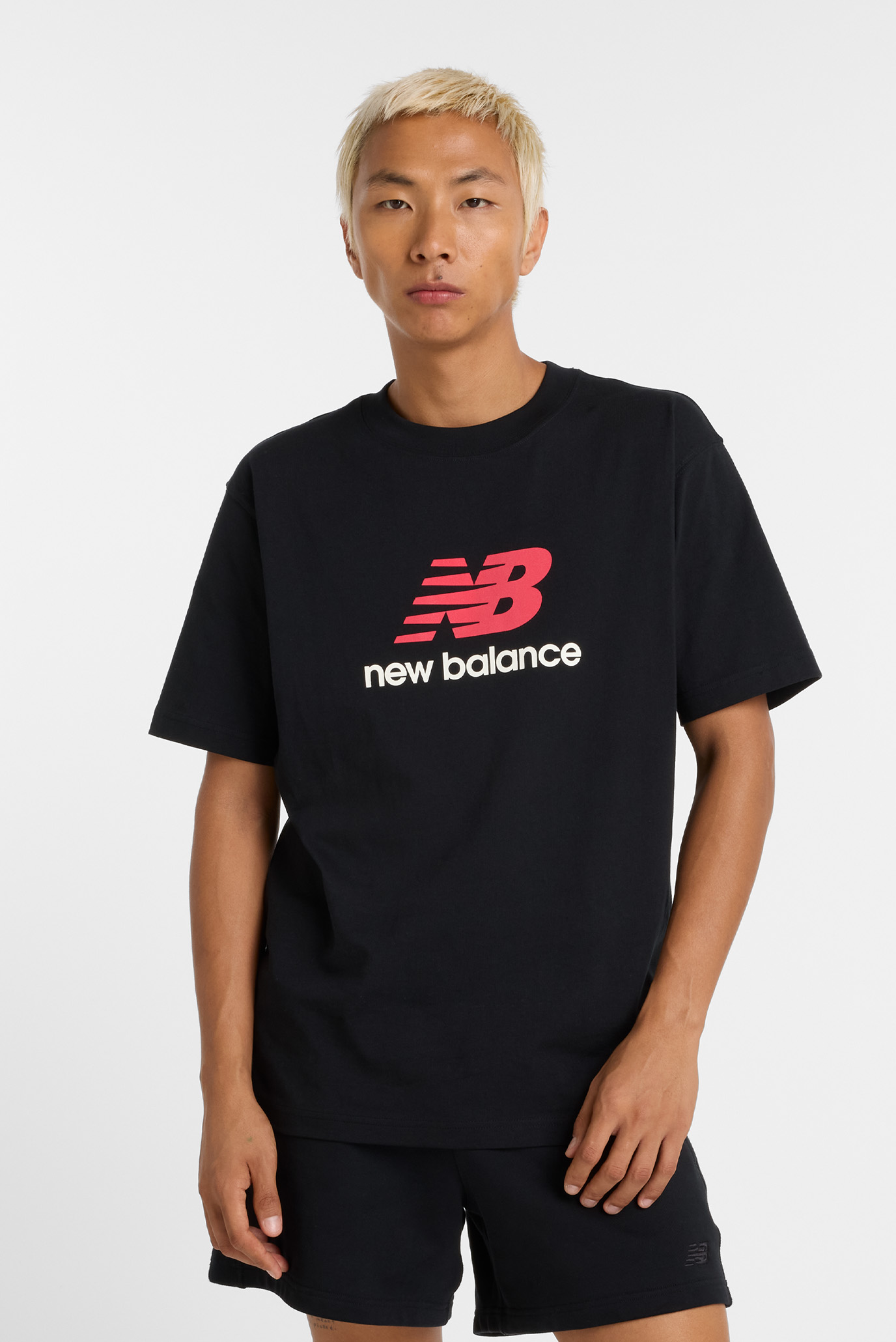Мужская черная футболка Athletics Logo Черный XXL New Balance MT51500BK Мужская черная футболка Athletics Logo Черный XXL New Balance MT51500BK