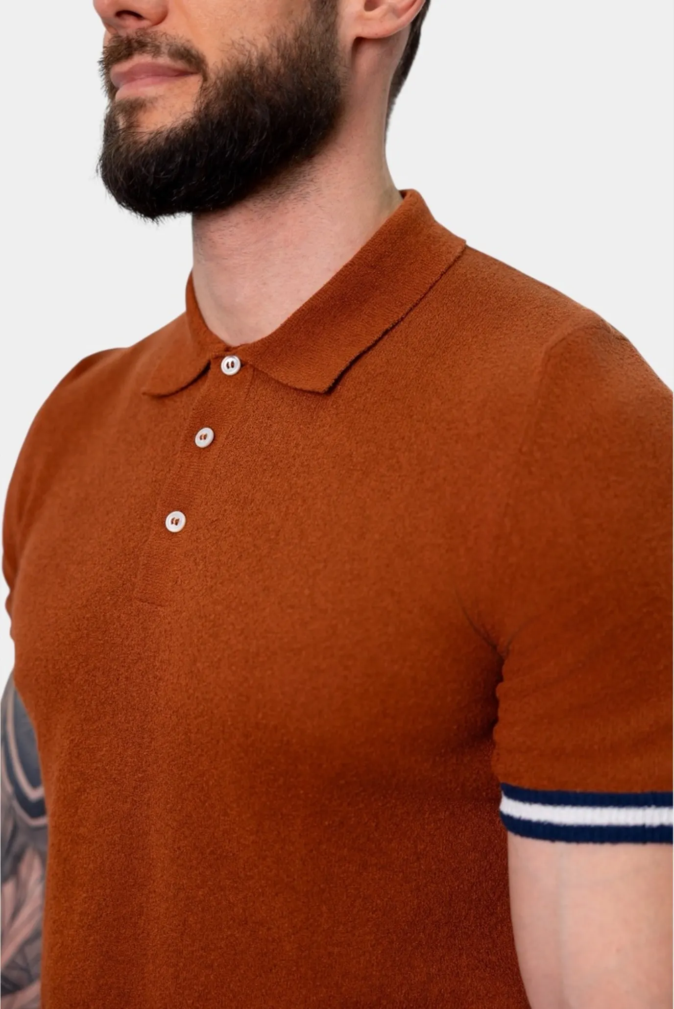 Чоловіче теракотове поло 4
