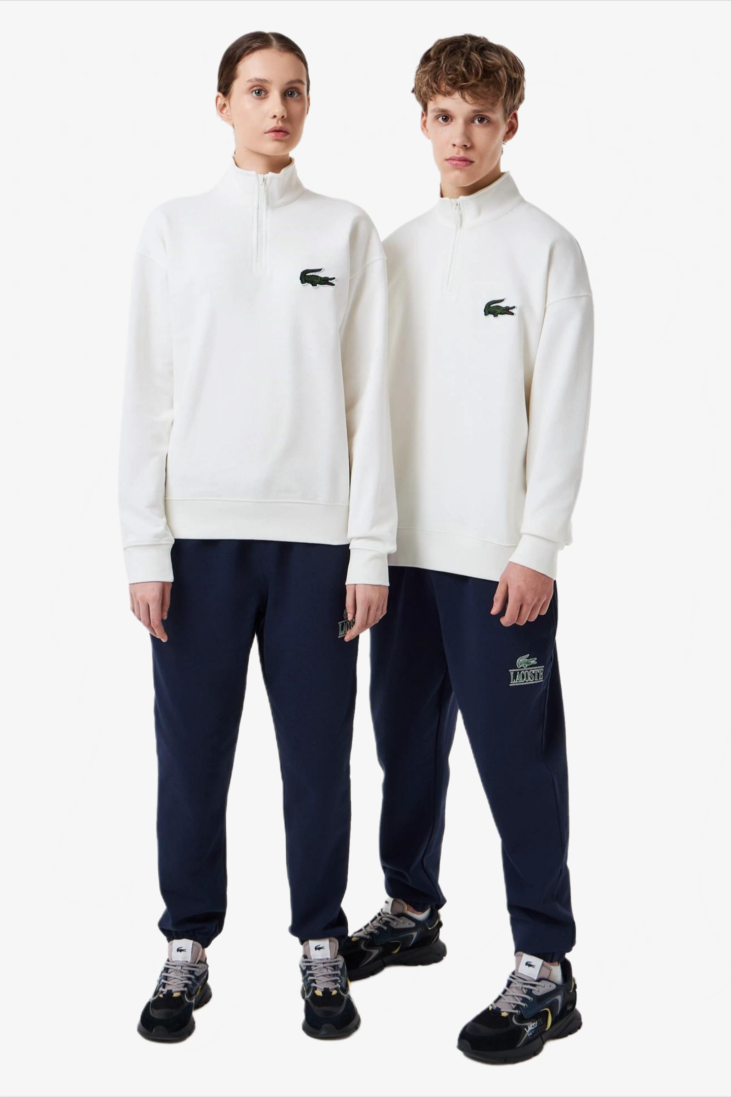 Белая толстовка (унисекс) Белый L Lacoste SH006970V Белая толстовка (унисекс) Белый L Lacoste SH006970V