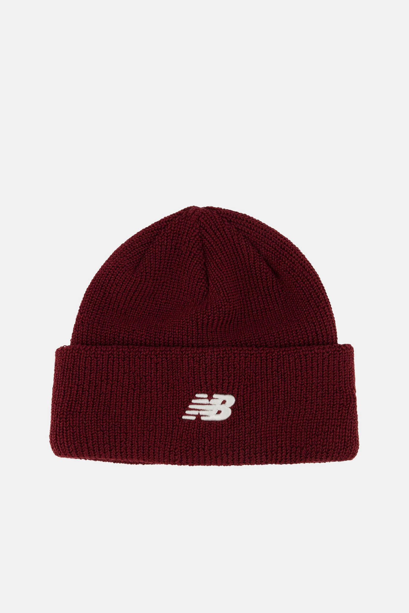 Бордовая шапка Cuff Knit Hat Бордовый ONESIZE New Balance LAH00543MOA Бордовая шапка Cuff Knit Hat Бордовый ONESIZE New Balance LAH00543MOA