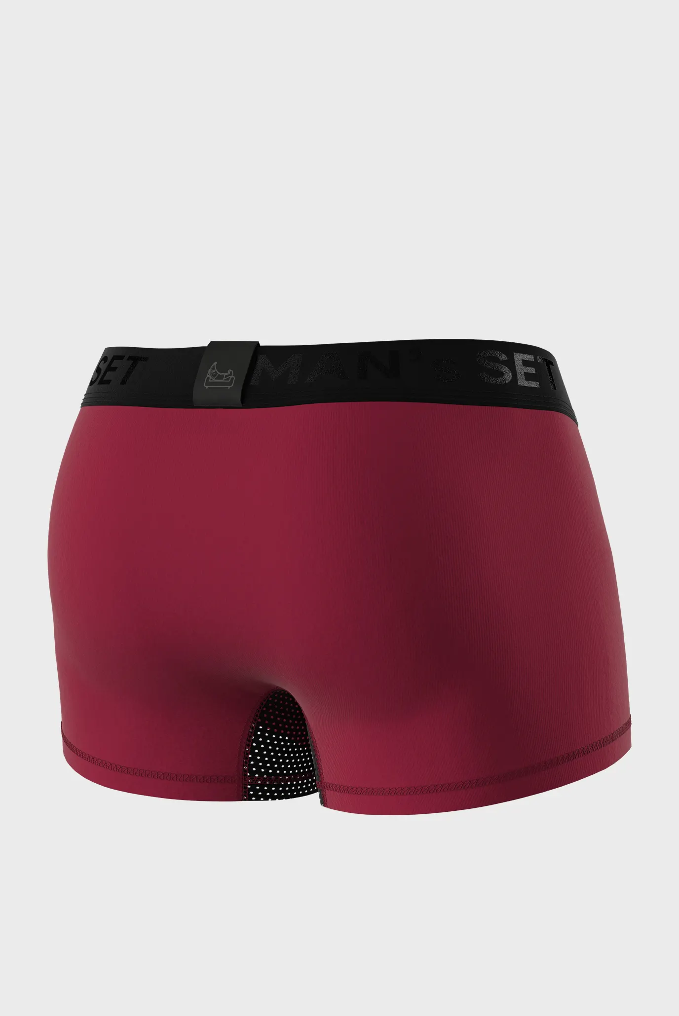 Мужские бордовые трусы Anatomic Classic Light Black Series 3