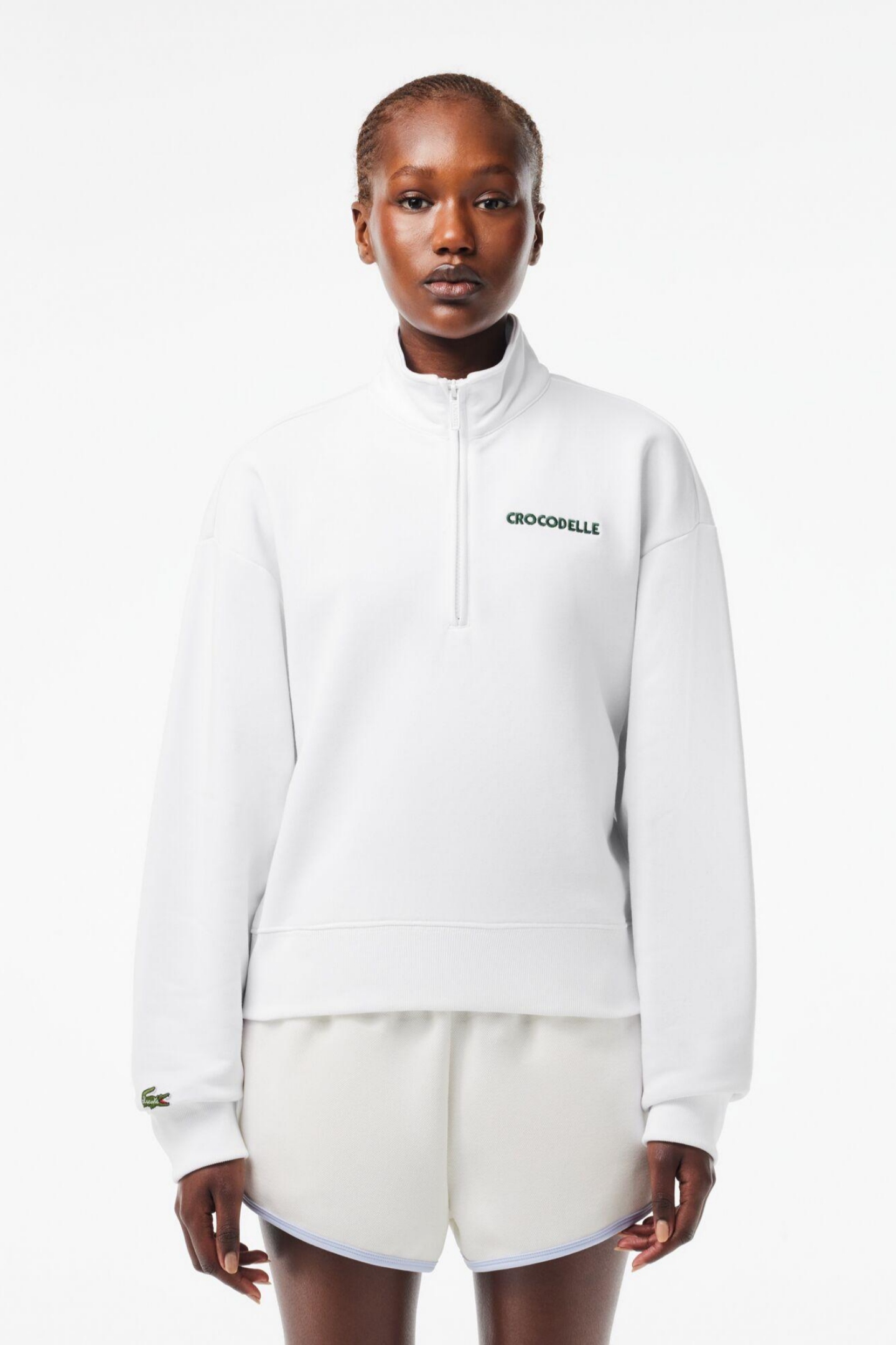 Женская белая толстовка Белый 40 Lacoste SF7248001 Женская белая толстовка Белый 40 Lacoste SF7248001