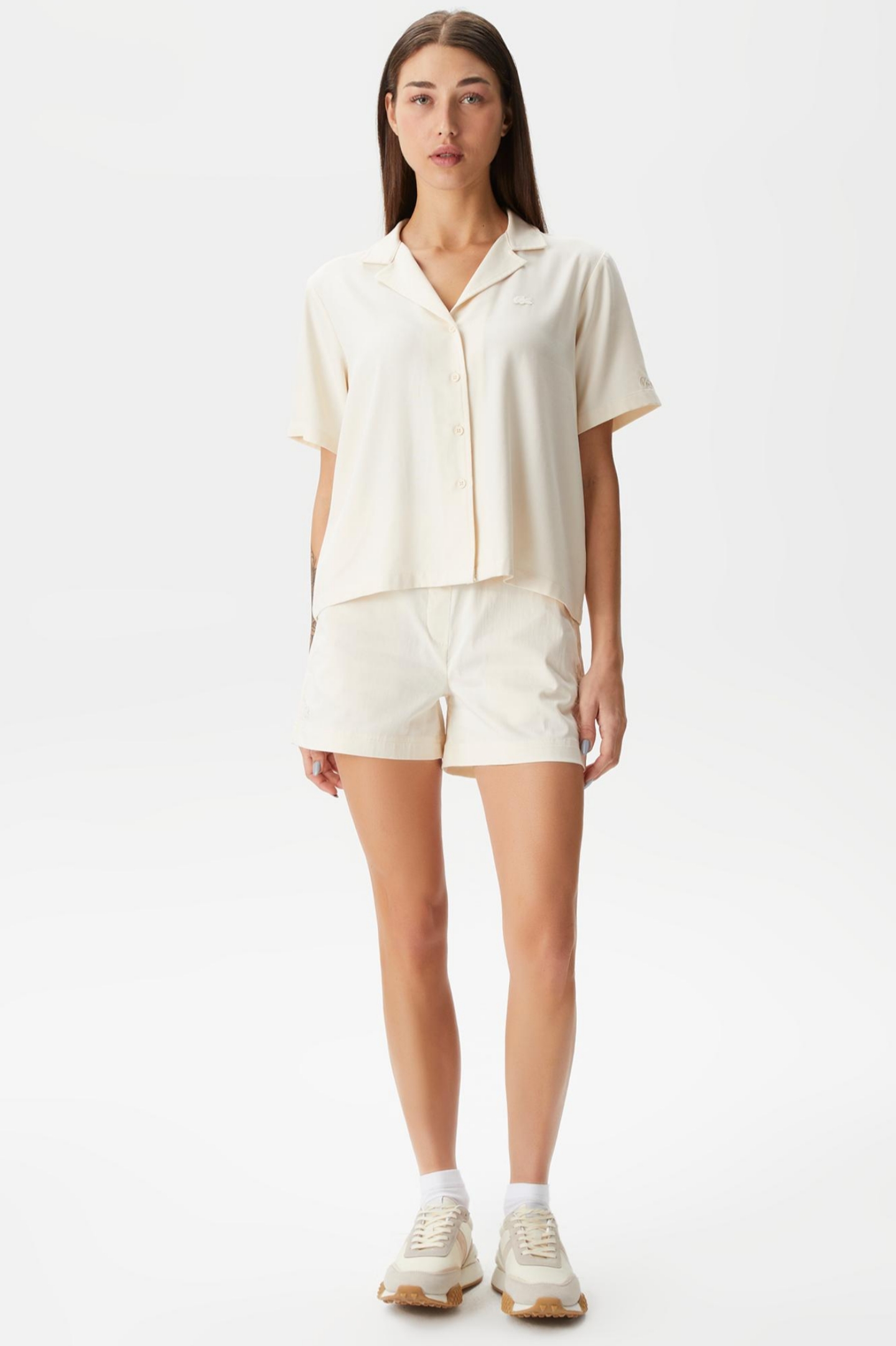Женские белые шорты Белый 34 Lacoste FF0401XFJ Женские белые шорты Белый 34 Lacoste FF0401XFJ