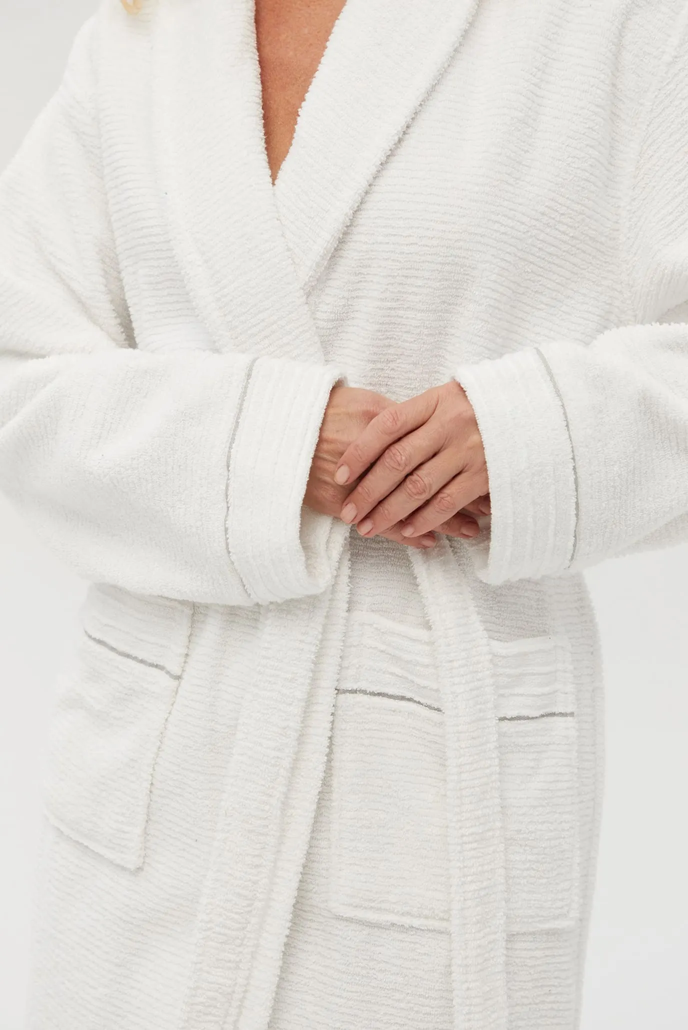 Белый халат Nella white (унисекс) 4