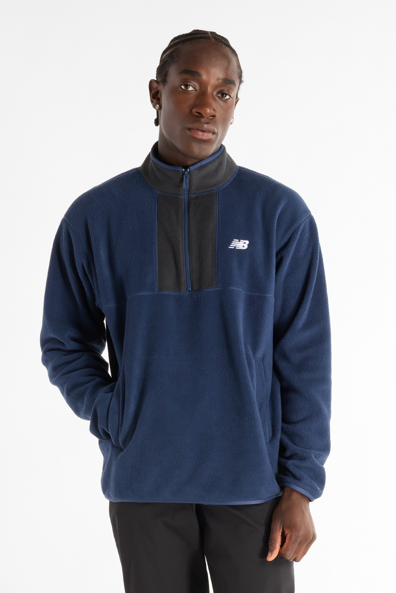 Мужской синий реглан Polar Fleece Синий XXL New Balance MT43518NNY Мужской синий реглан Polar Fleece Синий XXL New Balance MT43518NNY