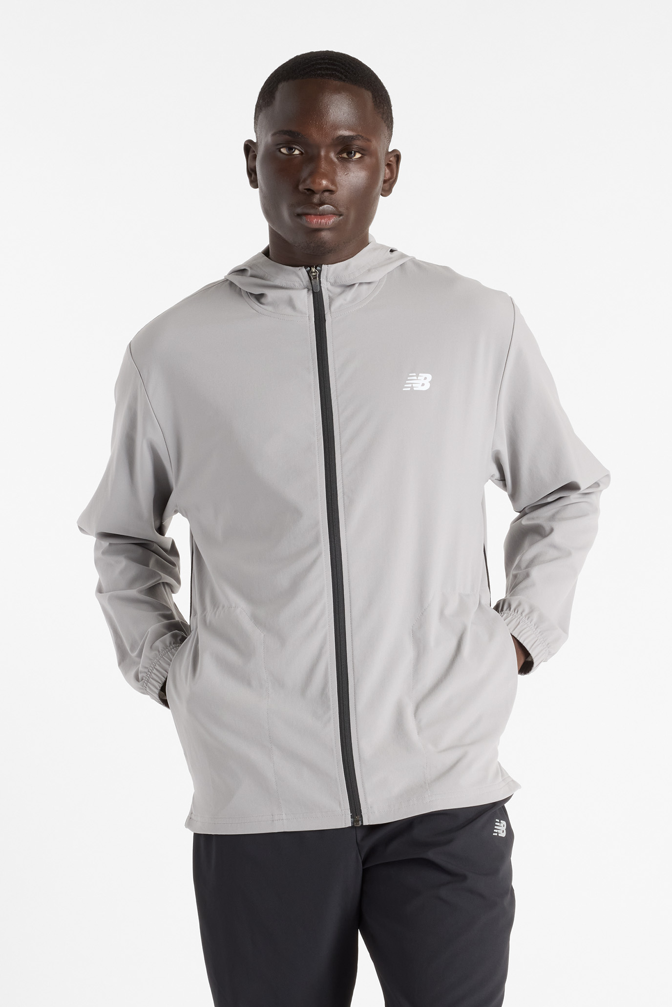 Мужская серая ветровка New Balance Sport Серый XXL New Balance MJ51900YST Мужская серая ветровка New Balance Sport Серый XXL New Balance MJ51900YST
